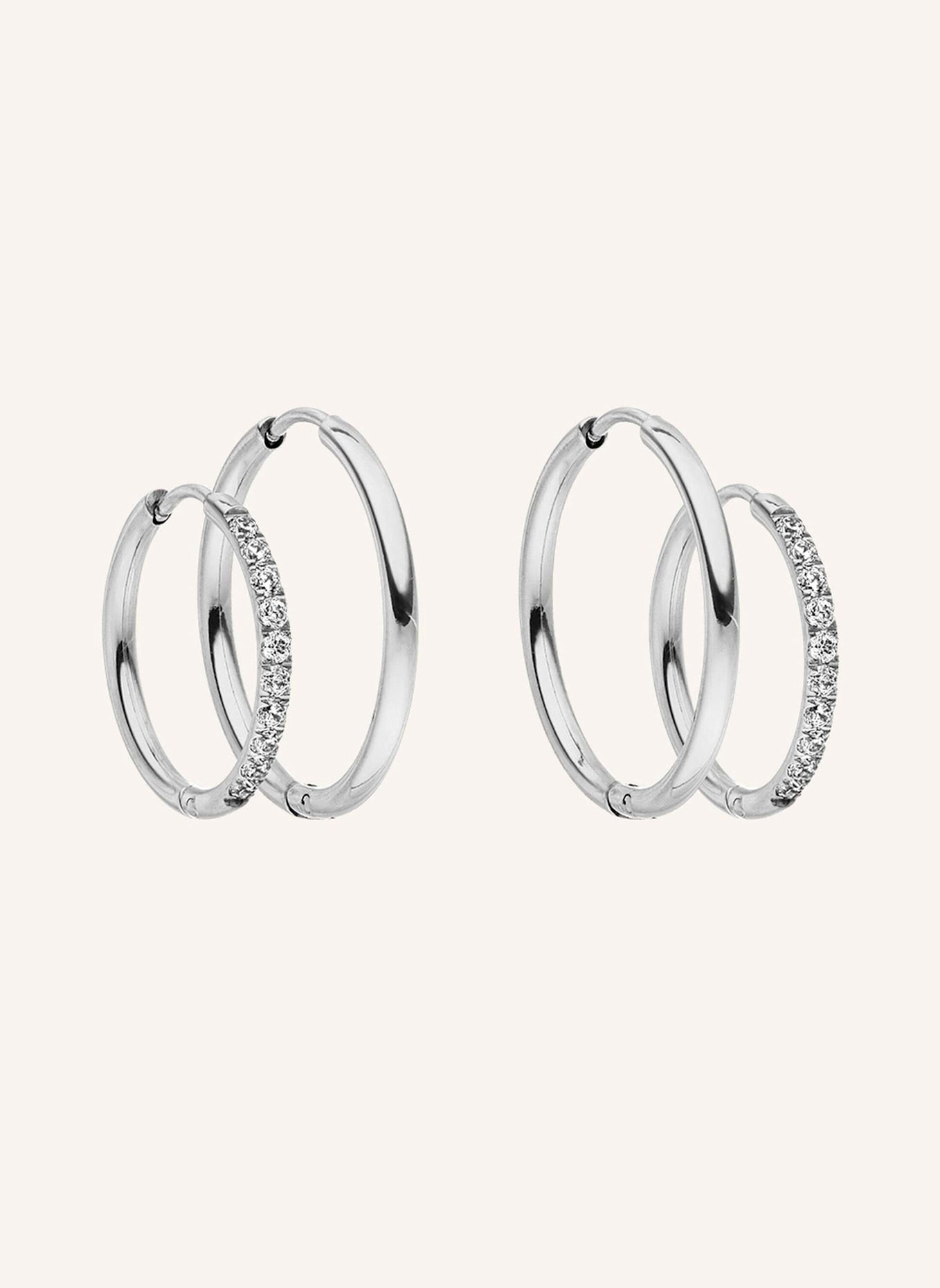 PURELEI Ohrring-Set LOVELY GLITTER: SILBER