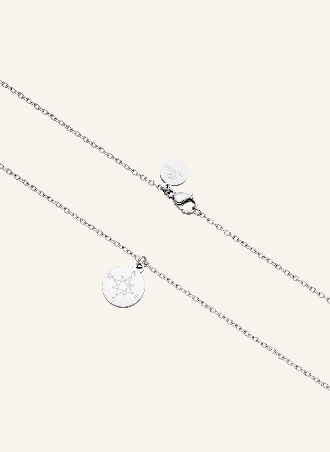 PURELEI Kette COMPASS: SILBER