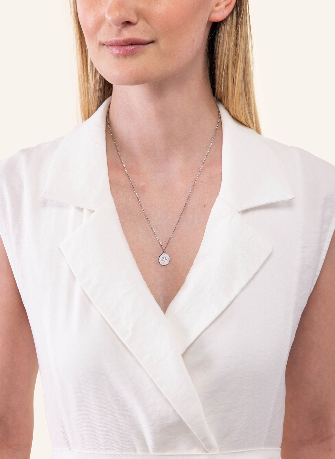 PURELEI Kette COMPASS: SILBER