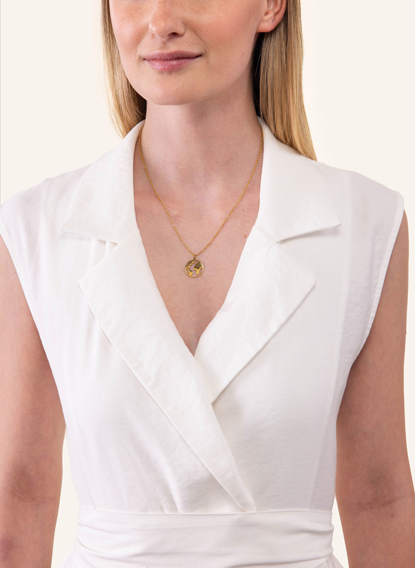 PURELEI Kette WORLD MAP: GOLD