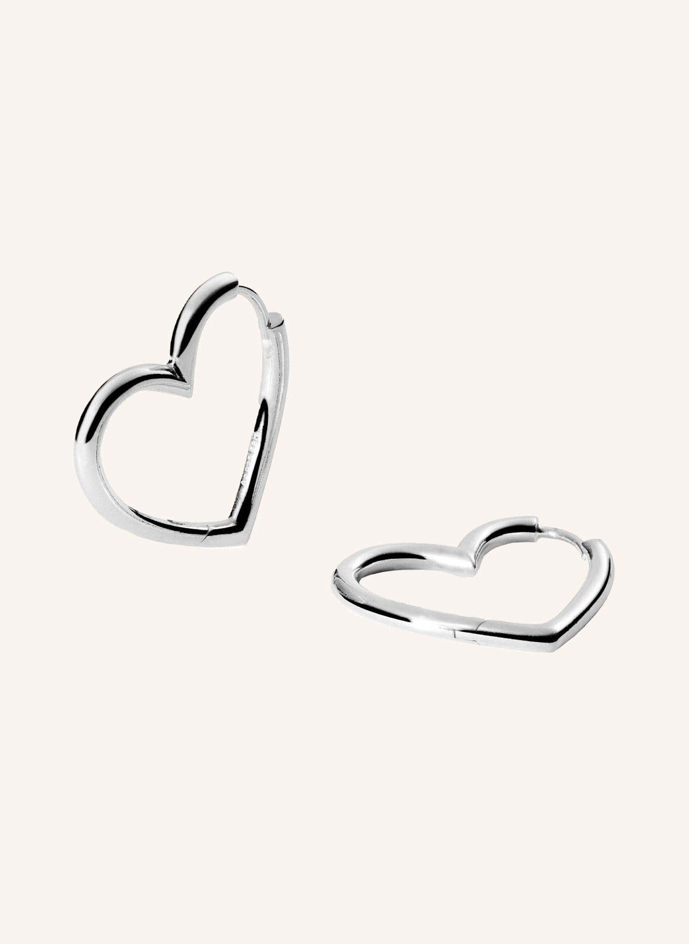 PURELEI Creolen HEARTS: SILBER