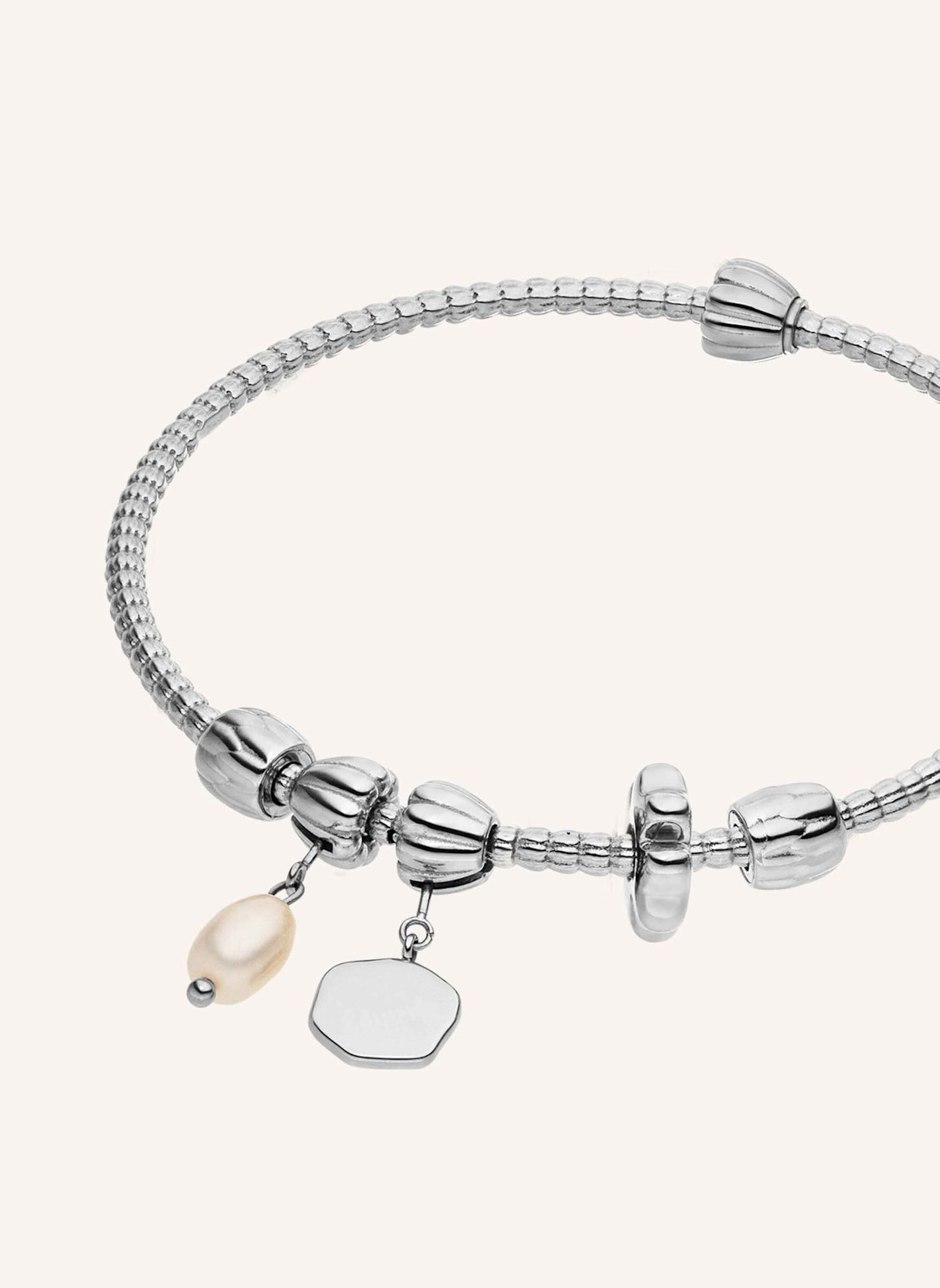 PURELEI Armreif-Set LEI PEARL M-L: SILBER
