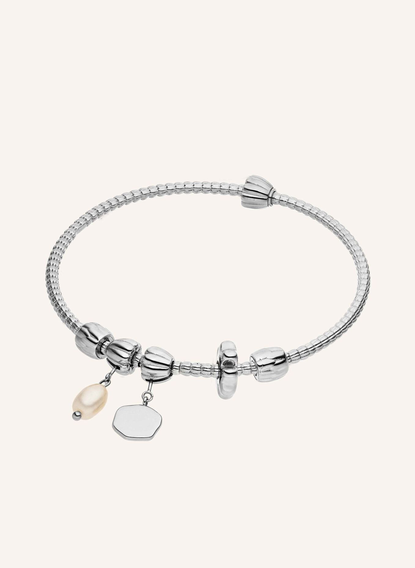 PURELEI Armreif-Set LEI PEARL M-L: SILBER