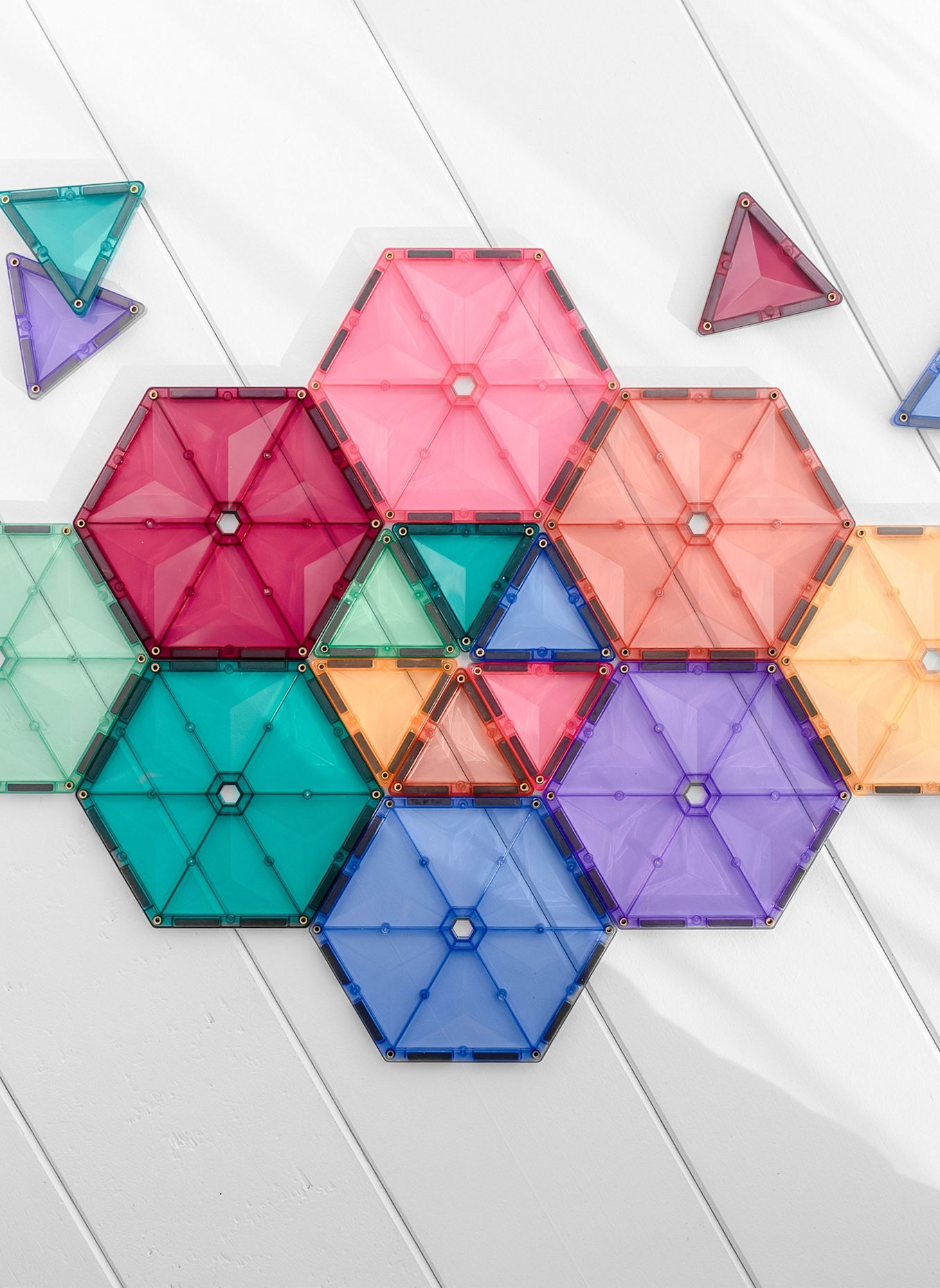 Connetix Geometrie-Set PASTELL: ROSA