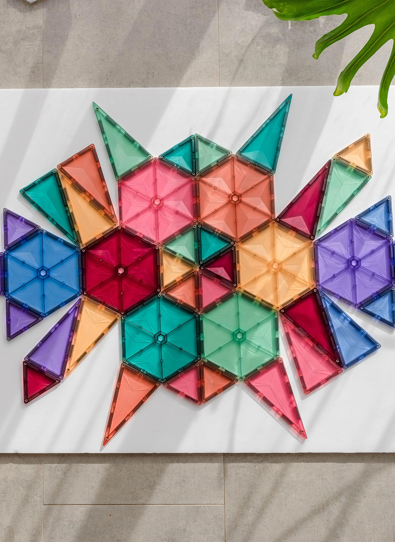 Connetix Geometrie-Set PASTELL: ROSA