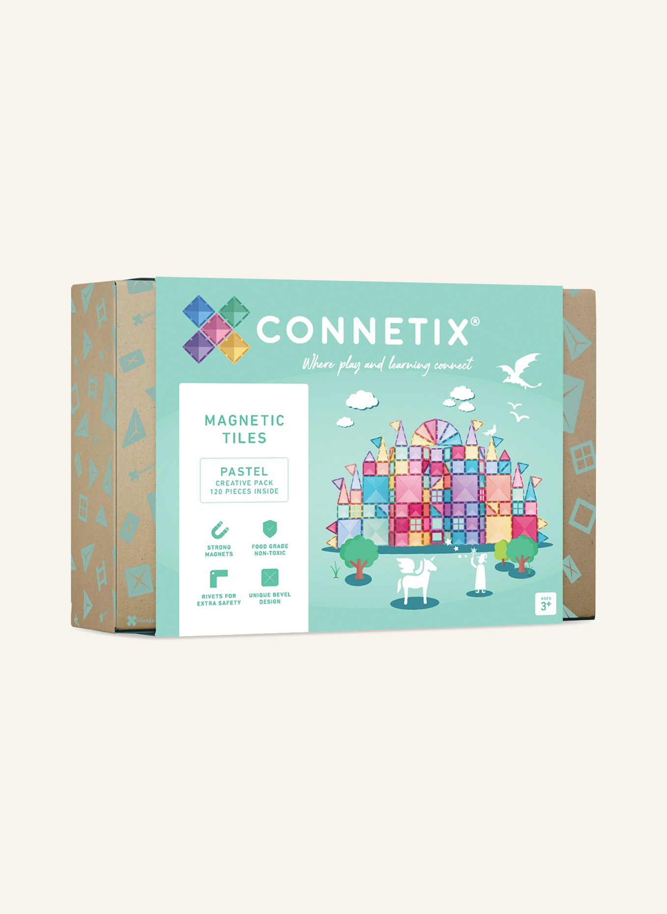 Connetix Creative-Set PASTELL: ROSA