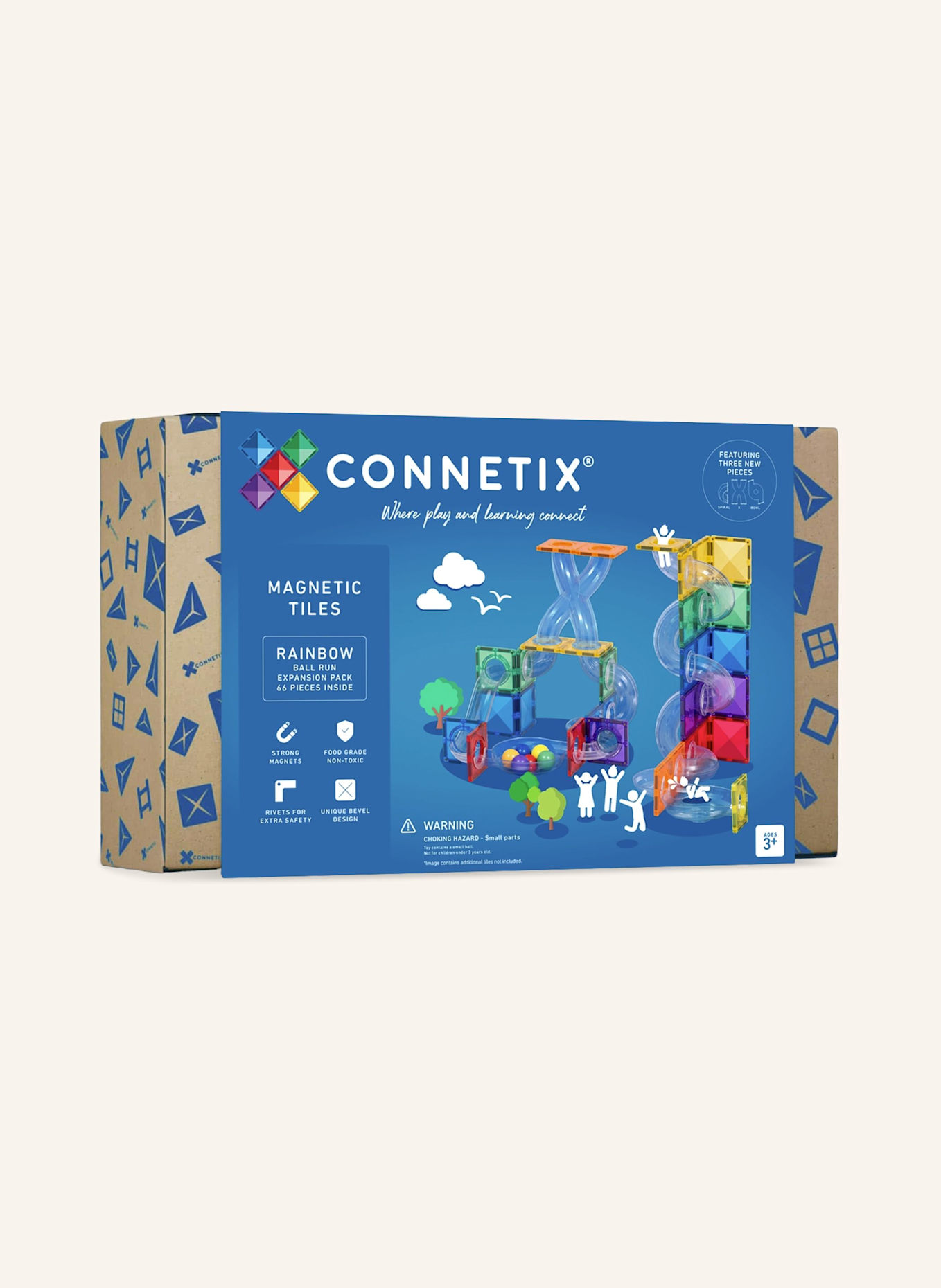 Connetix Kugelbahnen-Erweiterungs-Set REGENBOGEN: BLAU