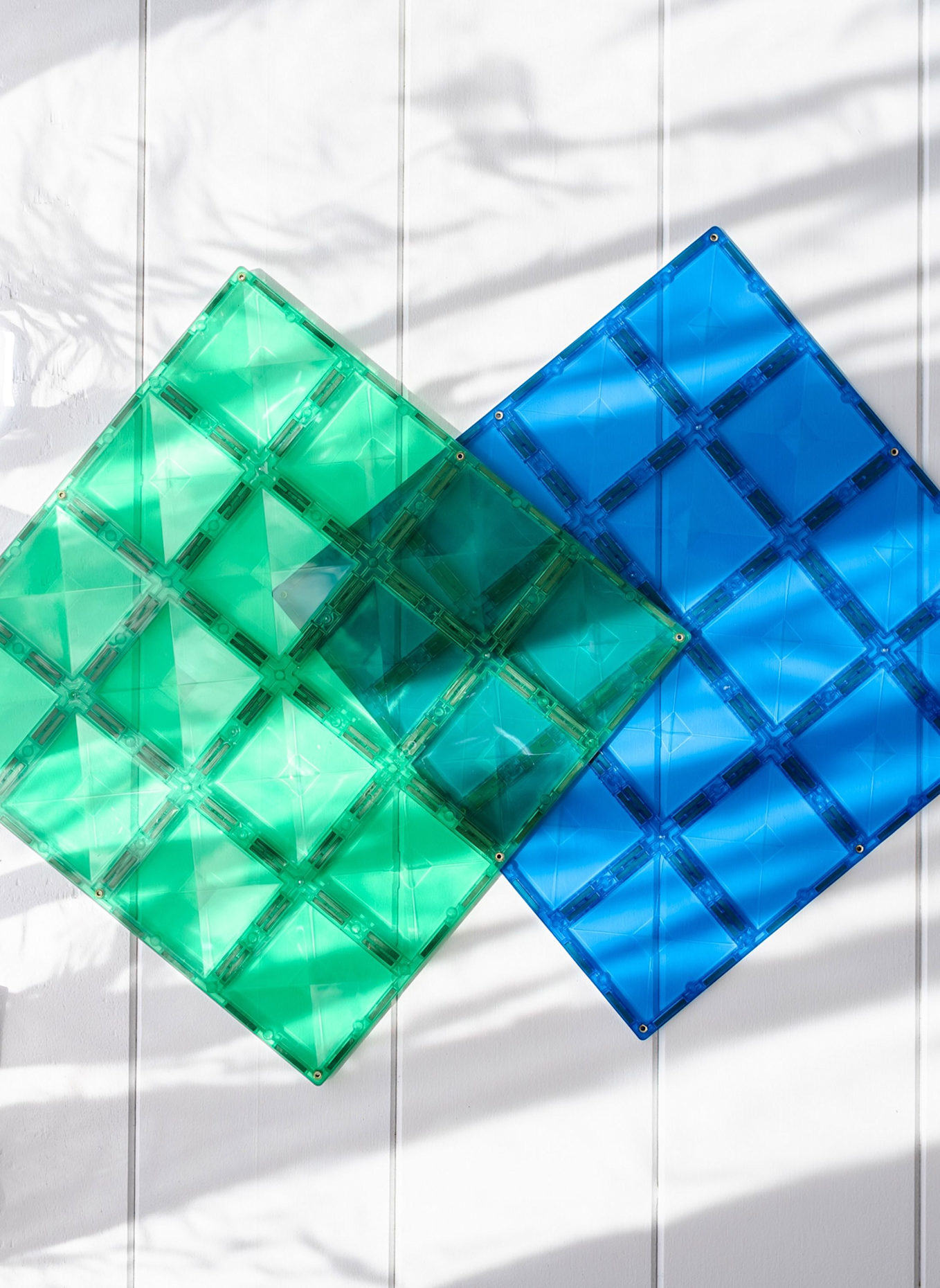 Connetix Grundplatten-Set REGENBOGEN: BLAU