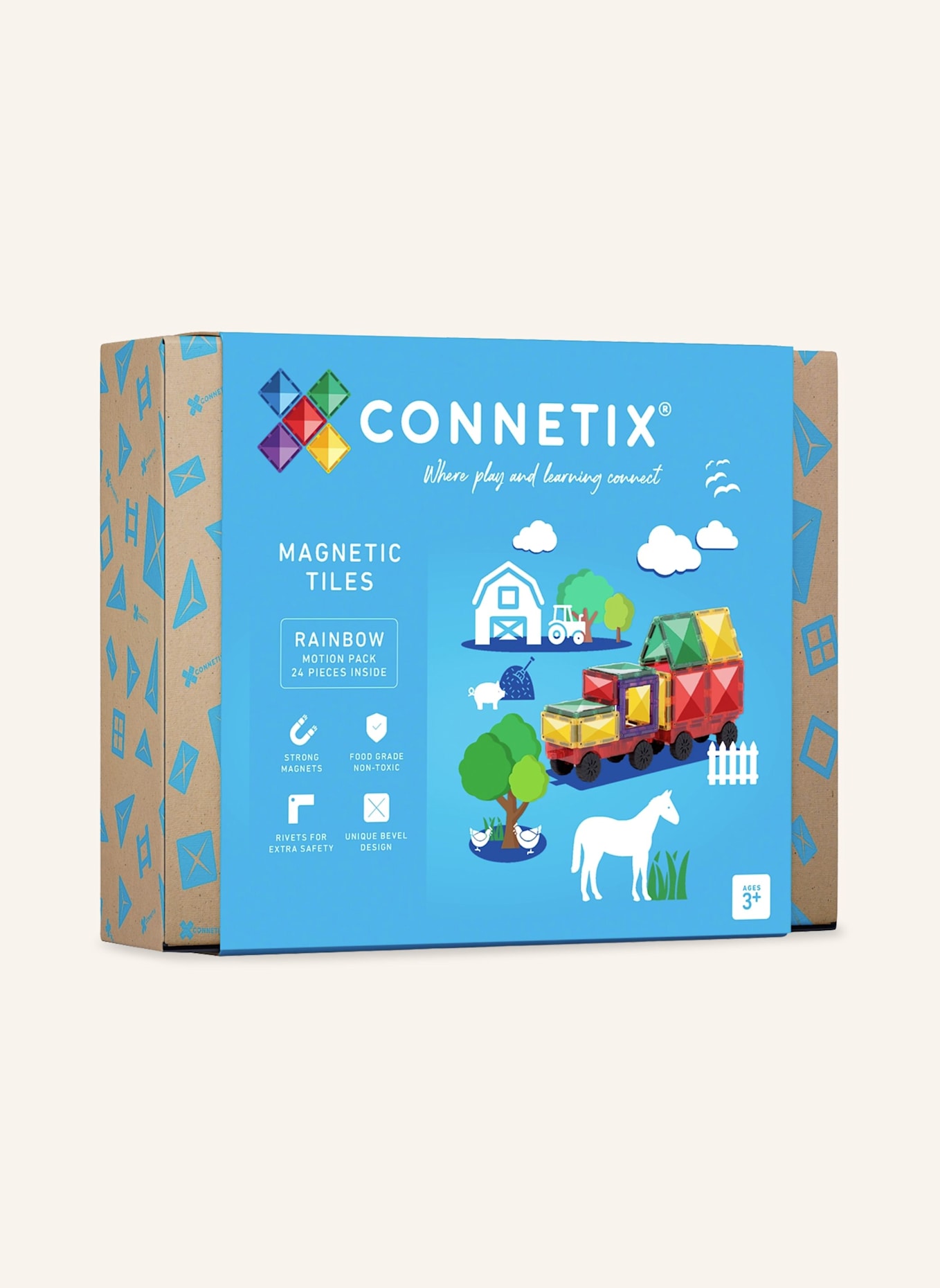 Connetix Bewegungs-Set REGENBOGEN: GRÜN