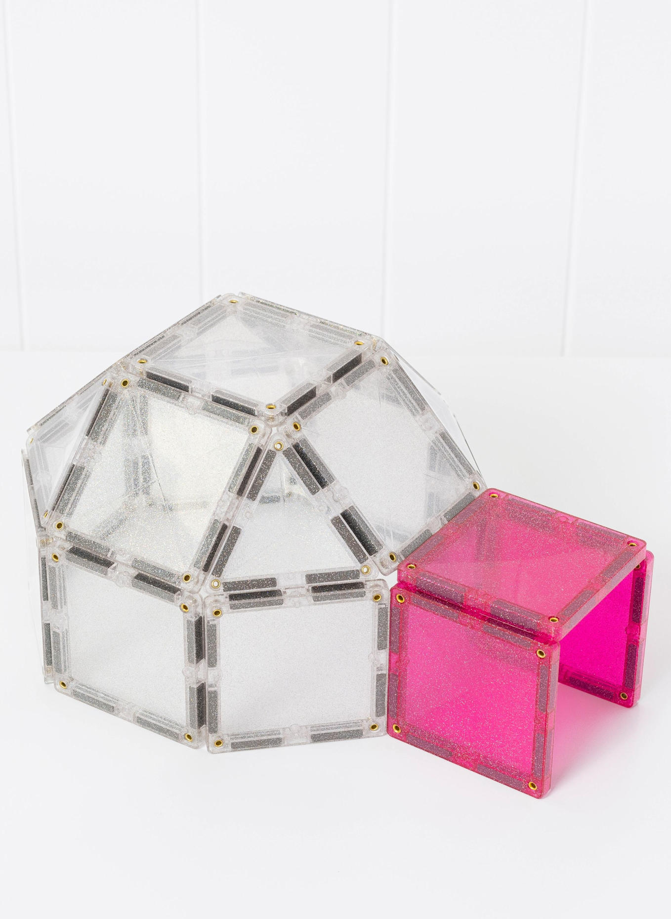 Connetix Glitter Einhorn-Set: PINK