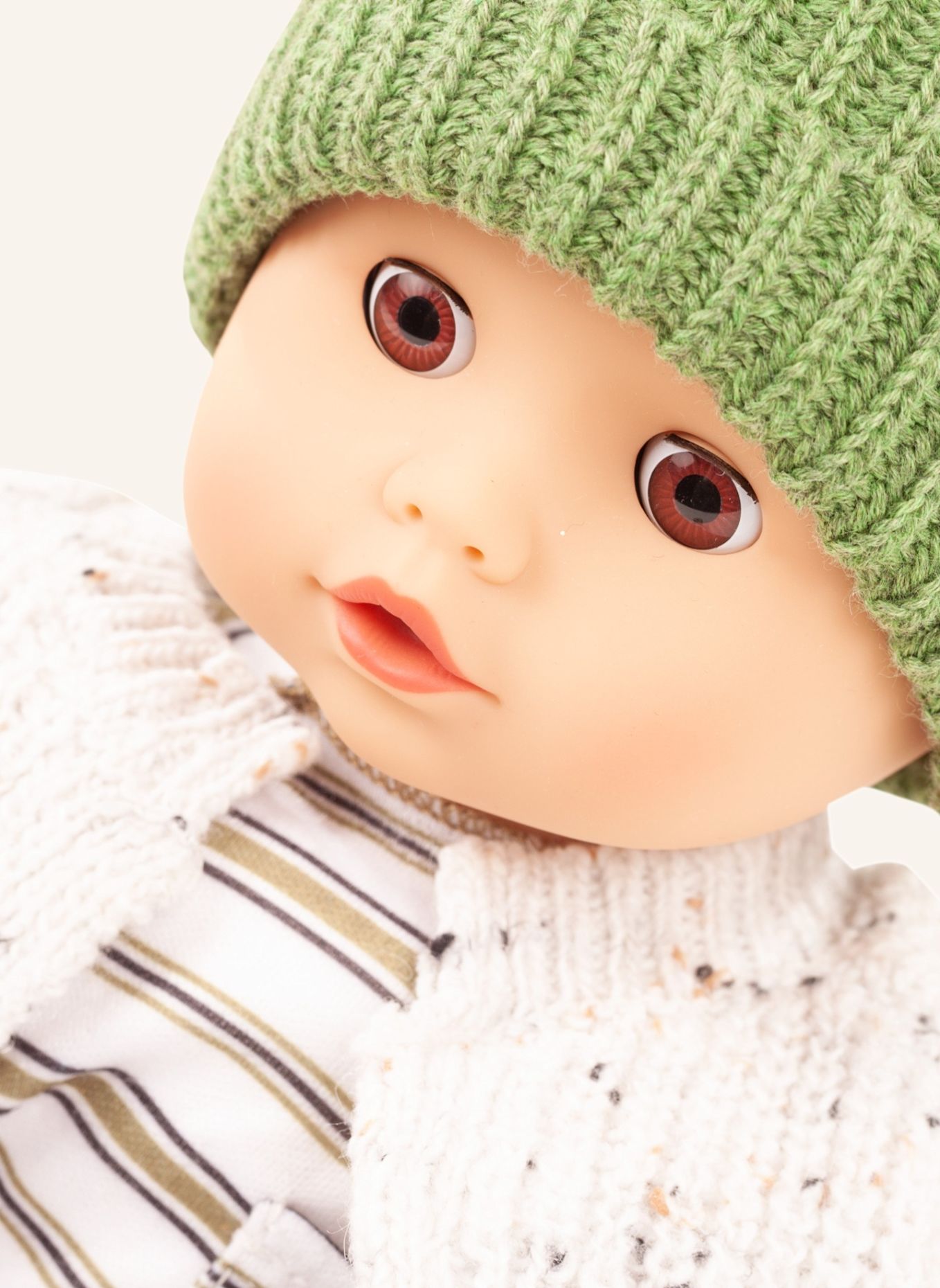 Götz Babypuppe Urban Stripes MUFFIN: GRÜN