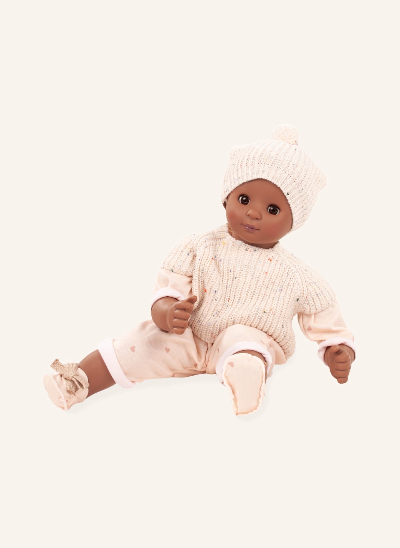 Götz Babypuppe Alles Strick MAXY MUFFIN: BEIGE