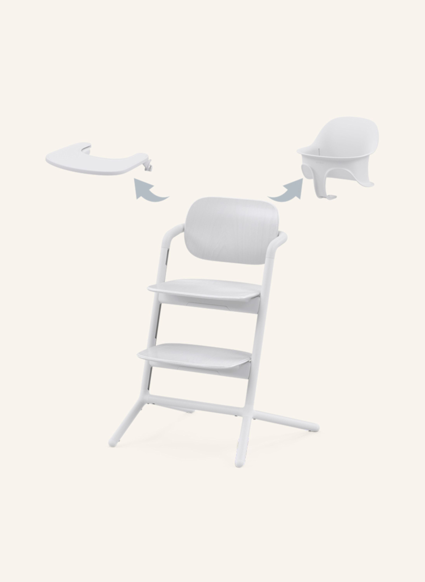 cybex LEMO Hochstuhl 3-in-1 Set: WEISS