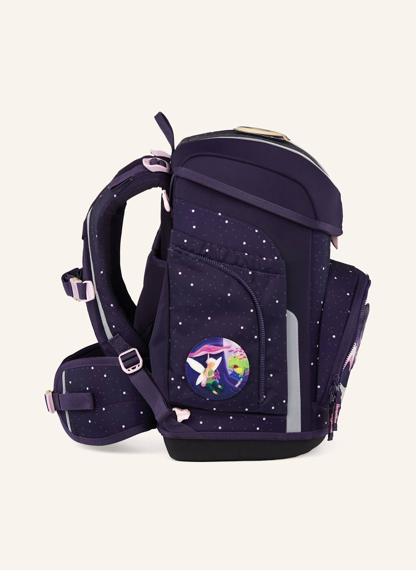 ergobag CUBO Set: DUNKELLILA