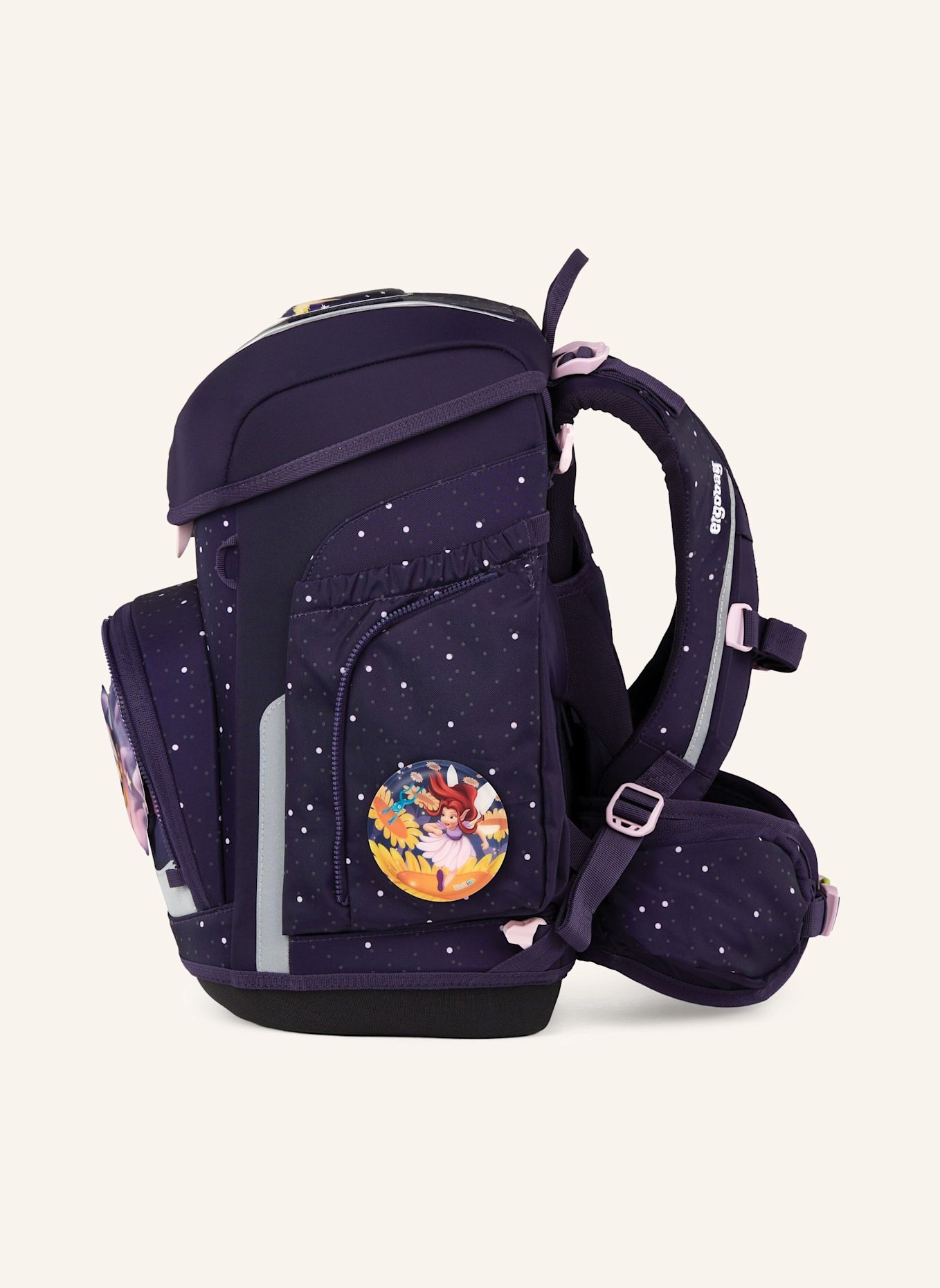 ergobag CUBO Set: DUNKELLILA