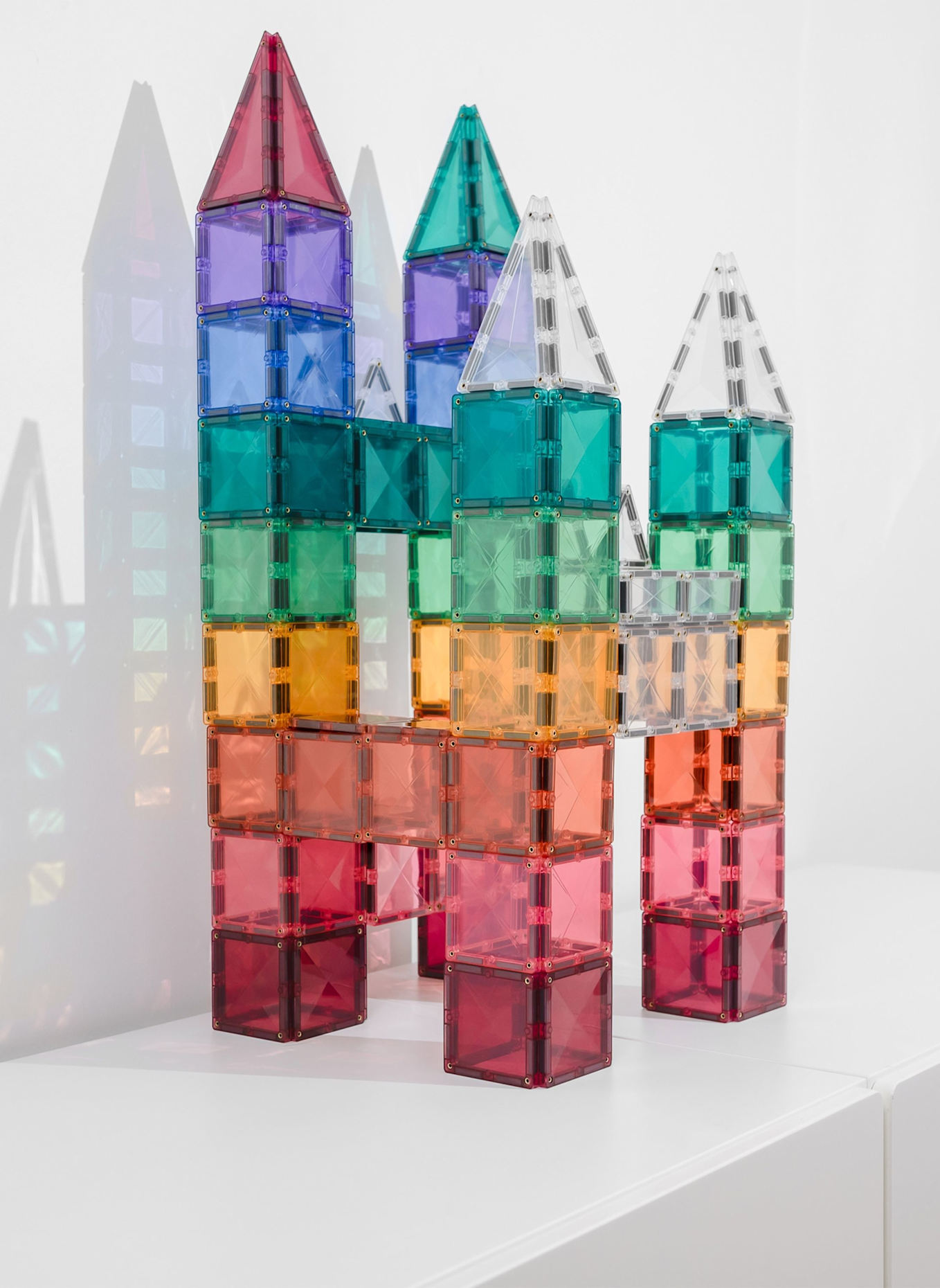 Connetix Quadrat-Set PASTELL: ROSA