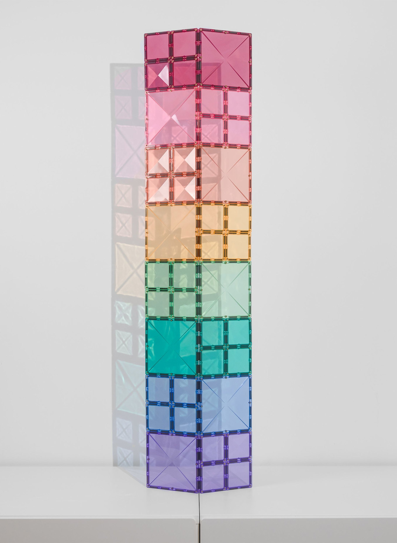 Connetix Quadrat-Set PASTELL: ROSA