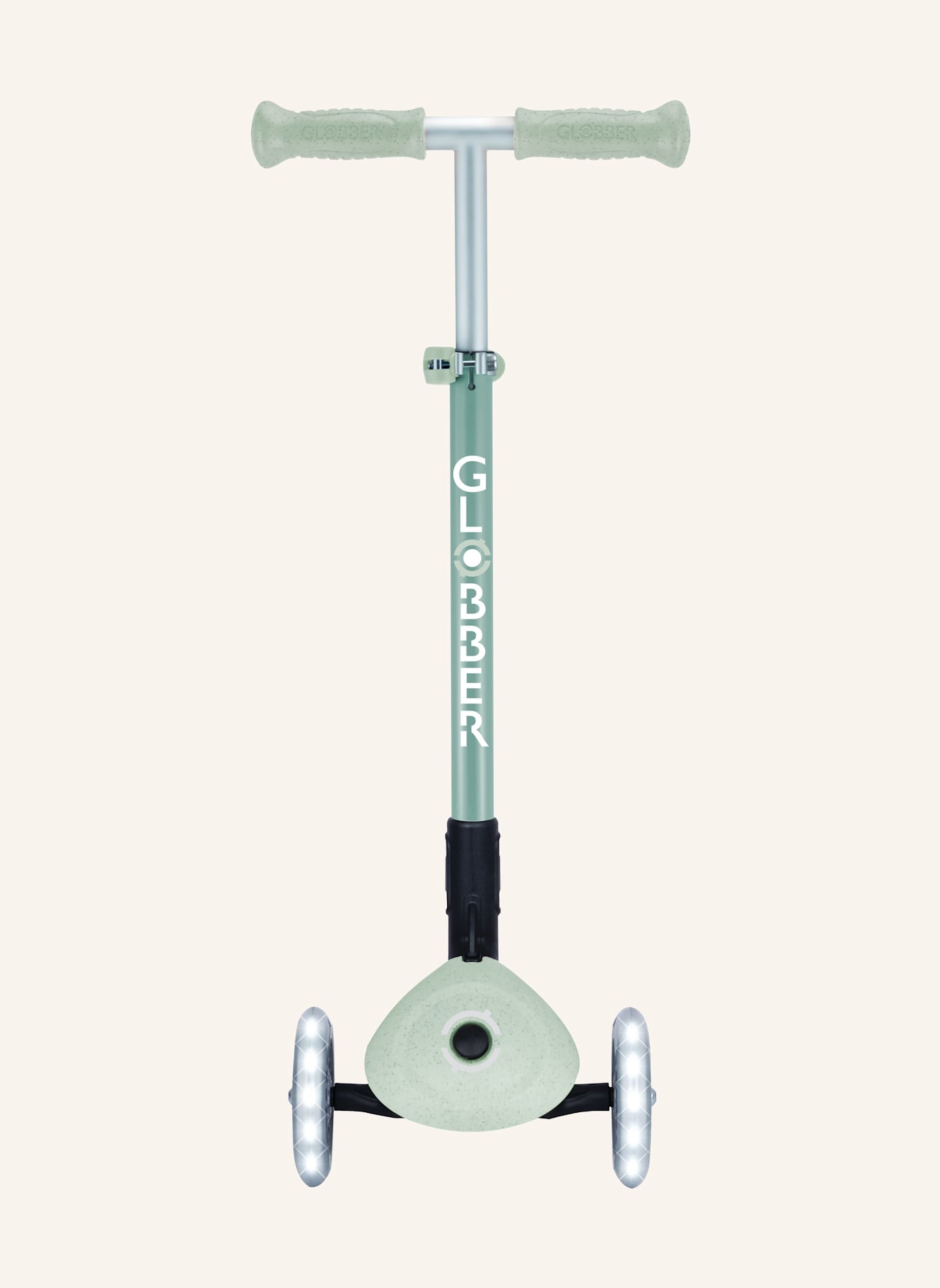 GLOBBER Scooter PRIMO FOLDABLE LIGHTS ECO: GRÜN