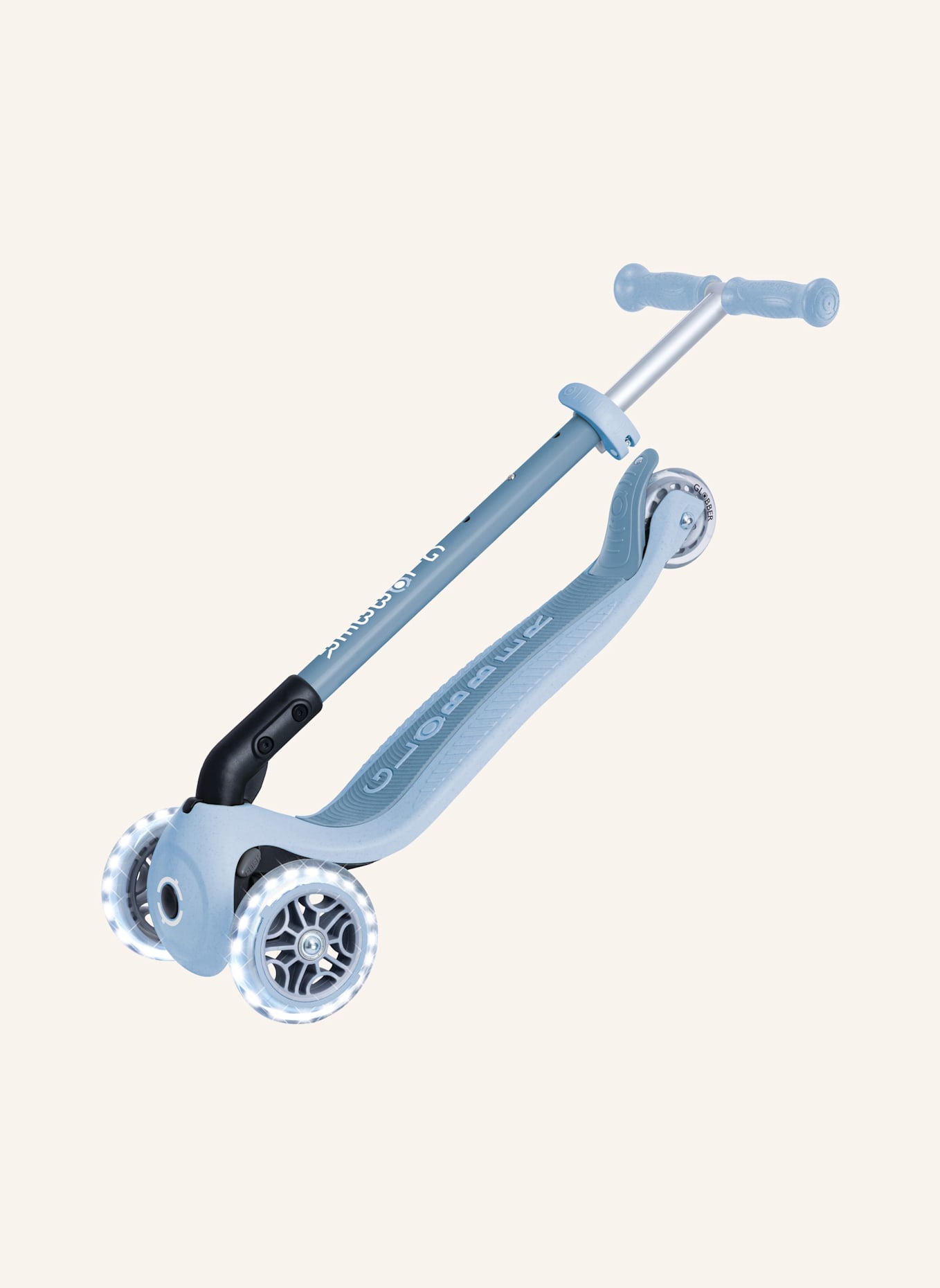 GLOBBER Scooter PRIMO FOLDABLE LIGHTS ECO: BLAU