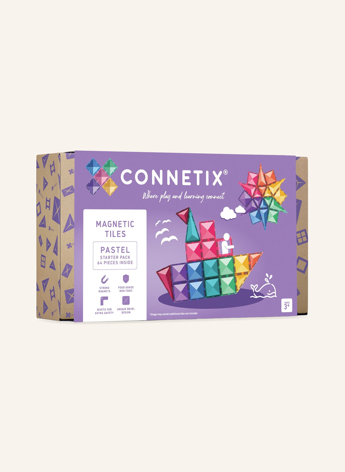 Connetix Starter-Set PASTELL: LILA