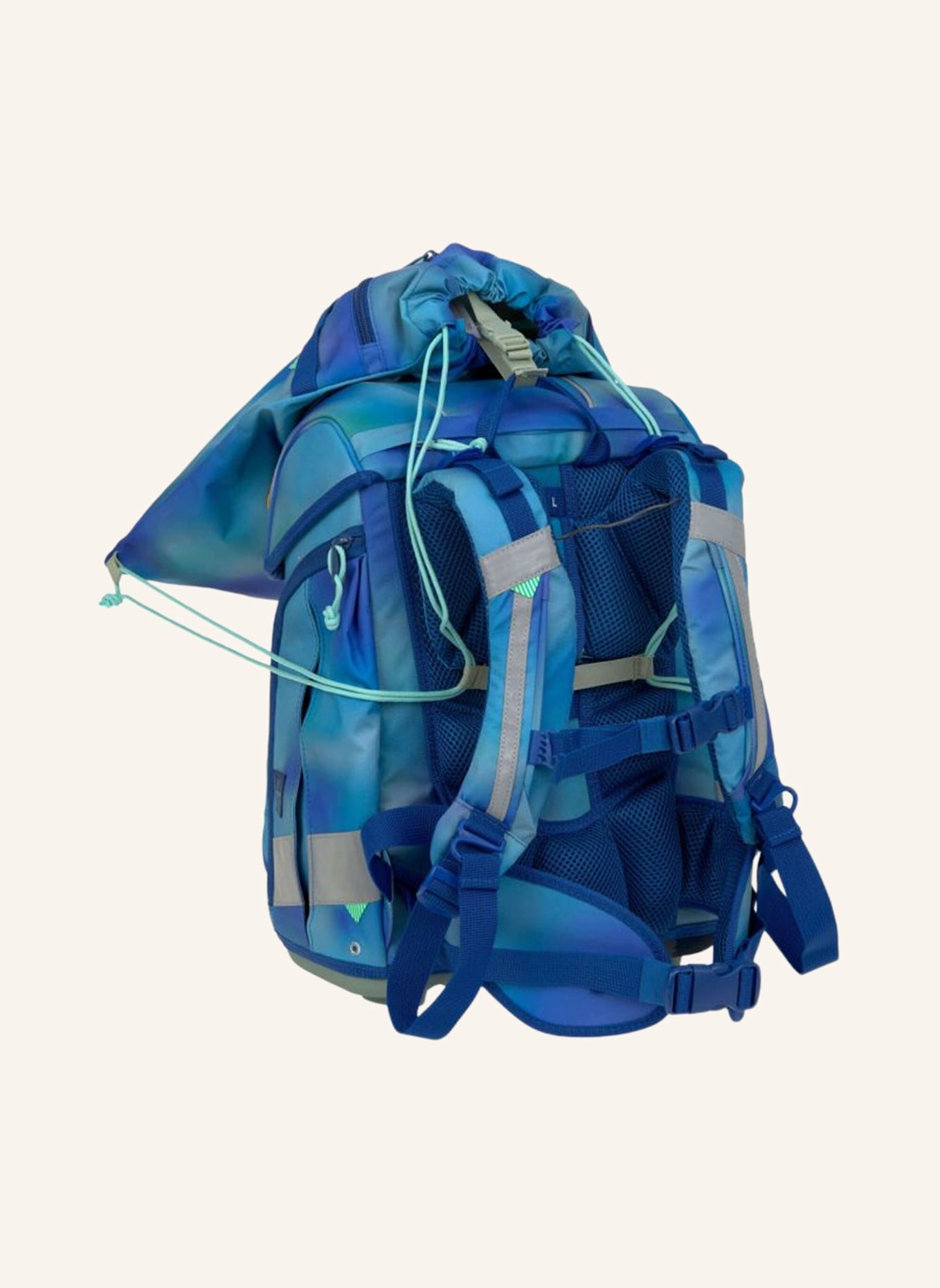 LÄSSIG Schulranzen Set BOXY UNIQUE: BLAU