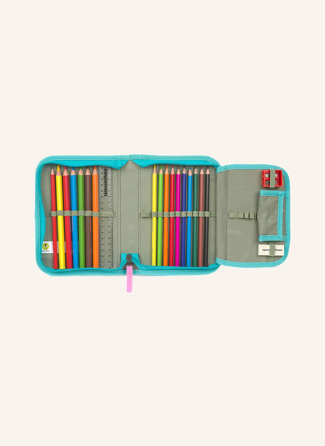 LÄSSIG Schulranzen Set SLIM UNIQUE: TÜRKIS