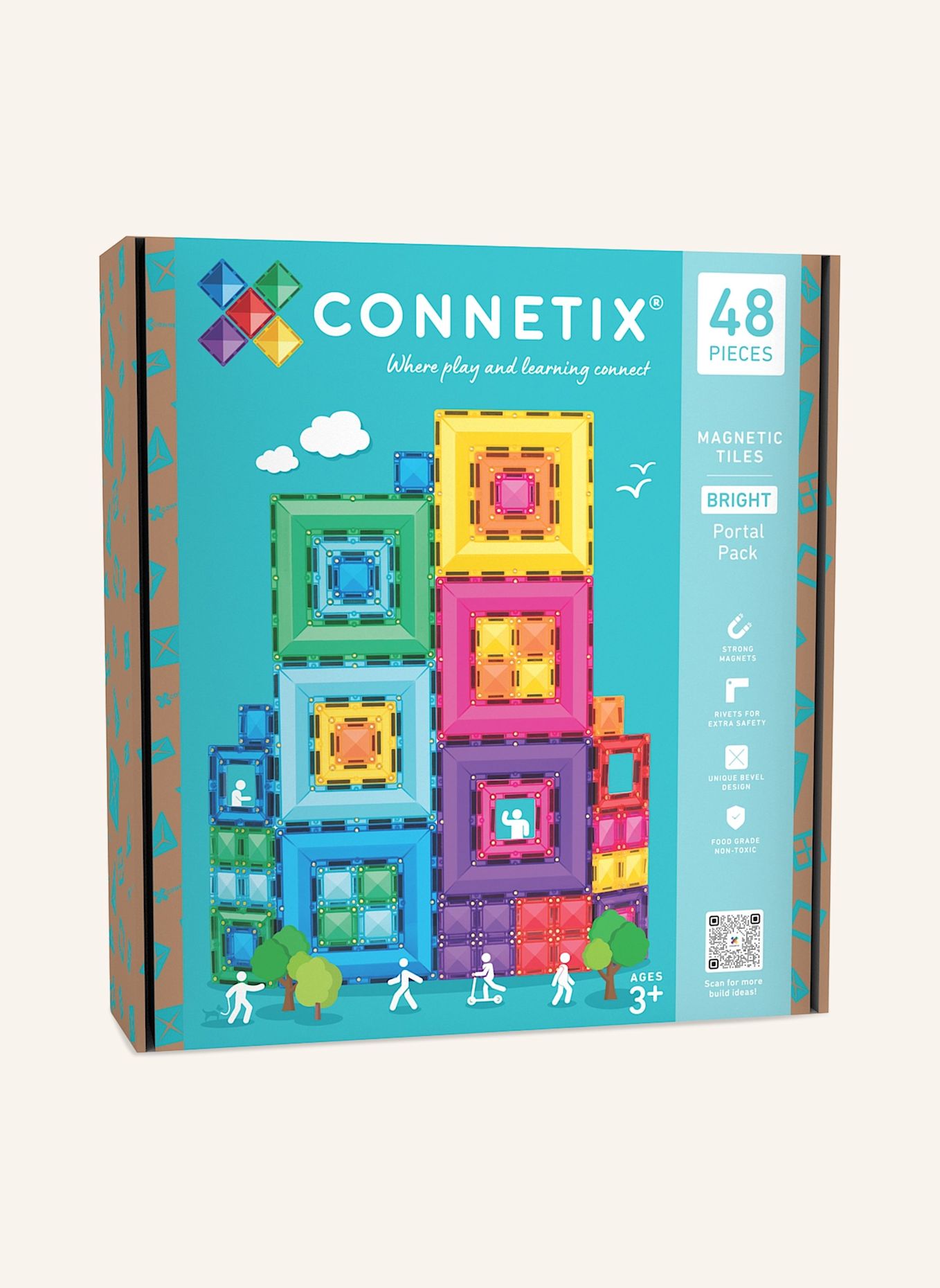 Connetix Bright Portal-Set: BLAU
