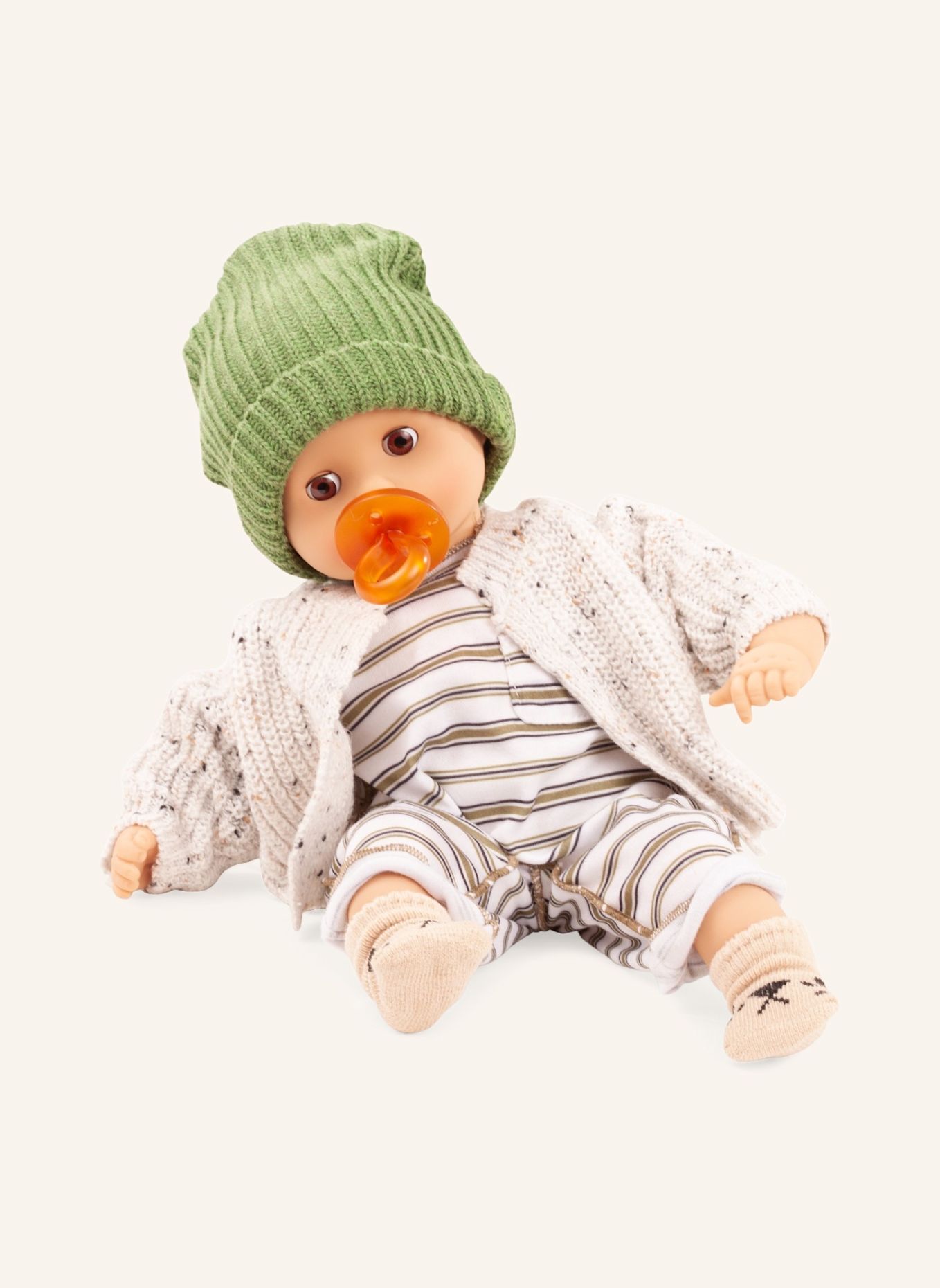 Götz Babypuppe Urban Stripes MUFFIN: GRÜN