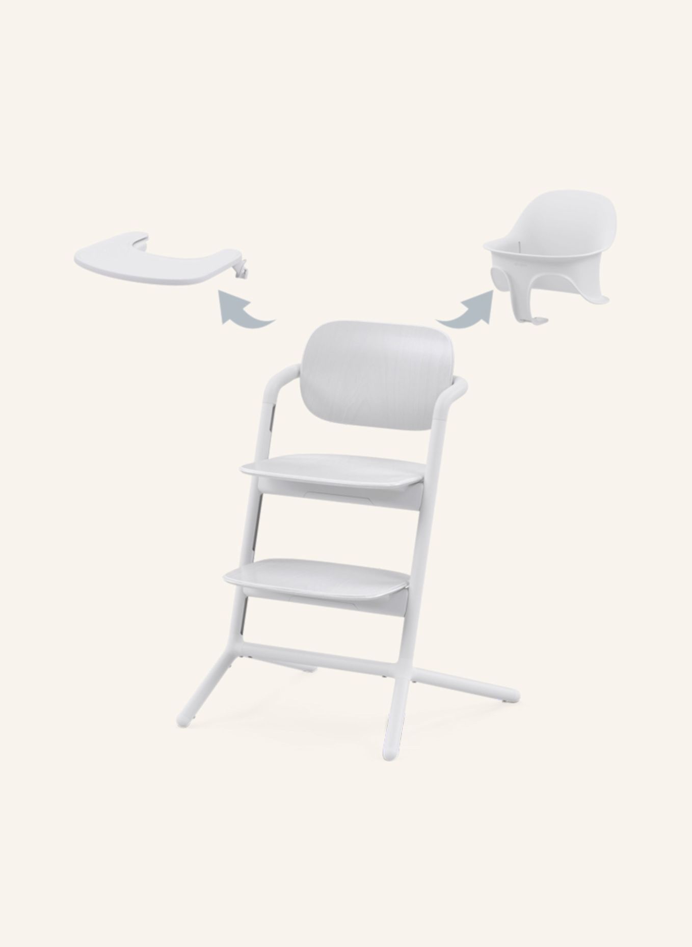 cybex LEMO Hochstuhl 3-in-1 Set: WEISS