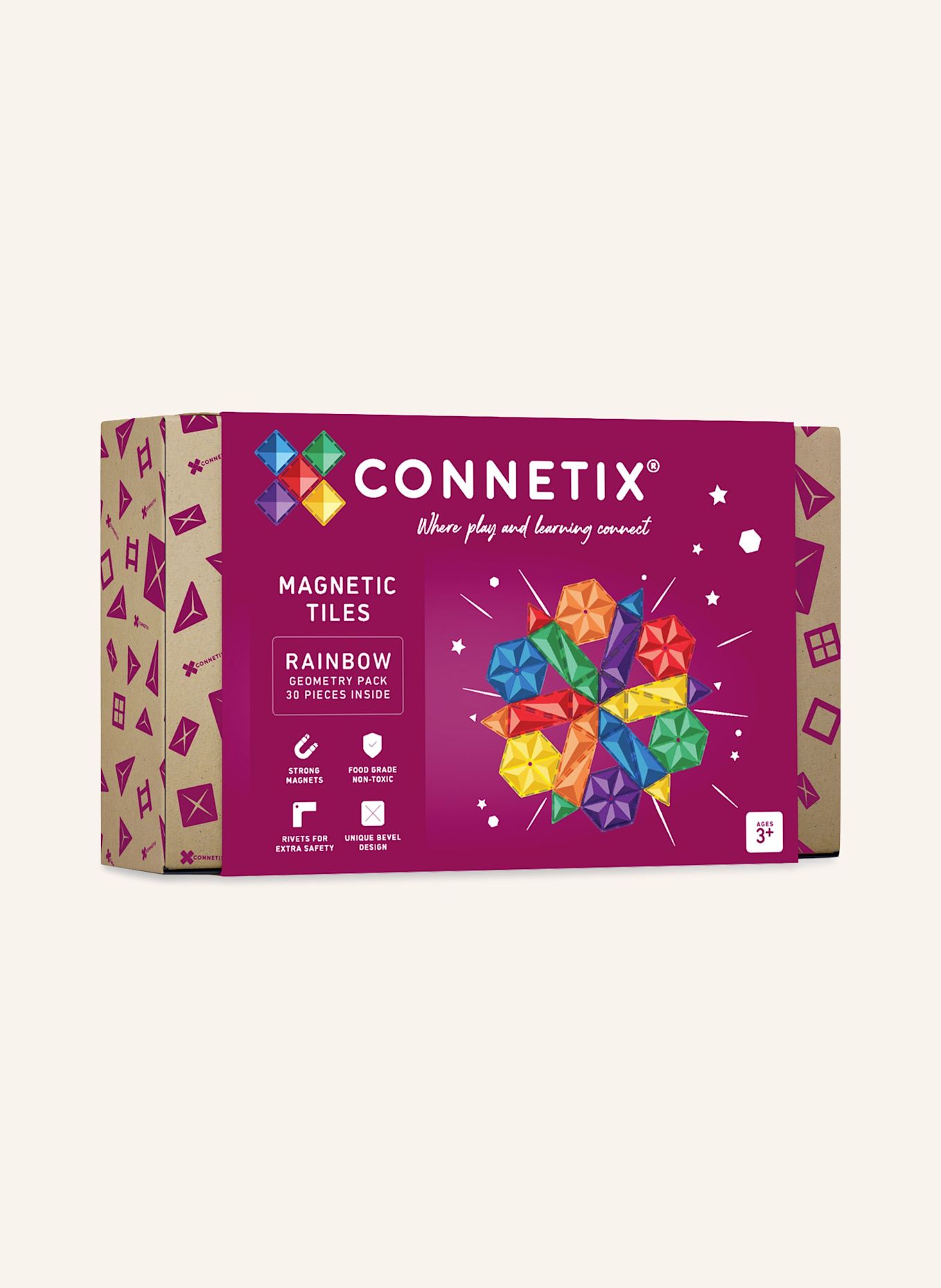 Connetix Geometrie-Set REGENBOGEN: LILA