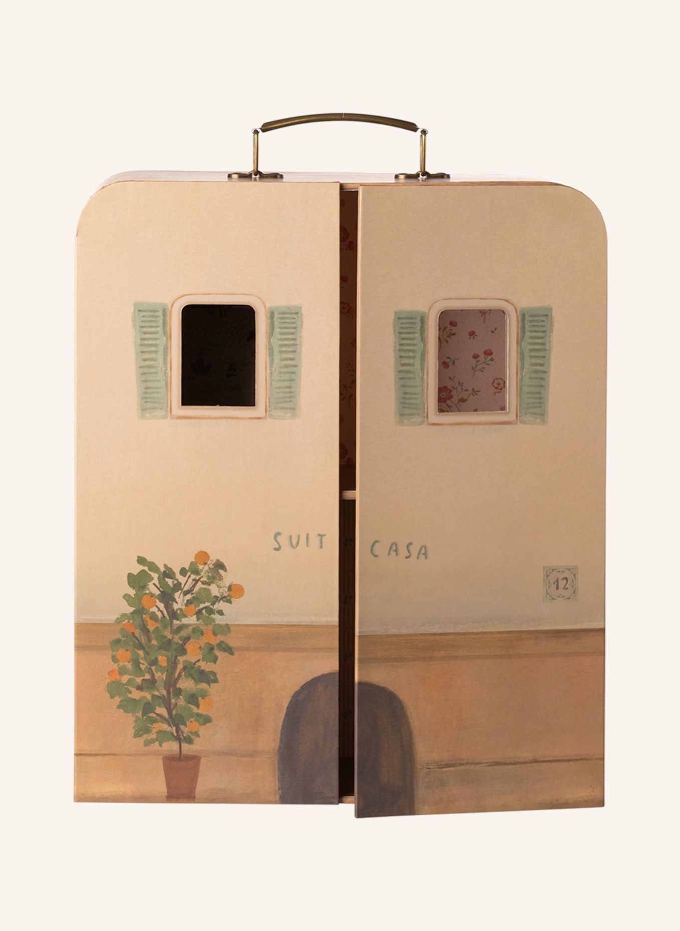 Maileg Kleine Schwester und Bruder Maus SUITCASA: BEIGE