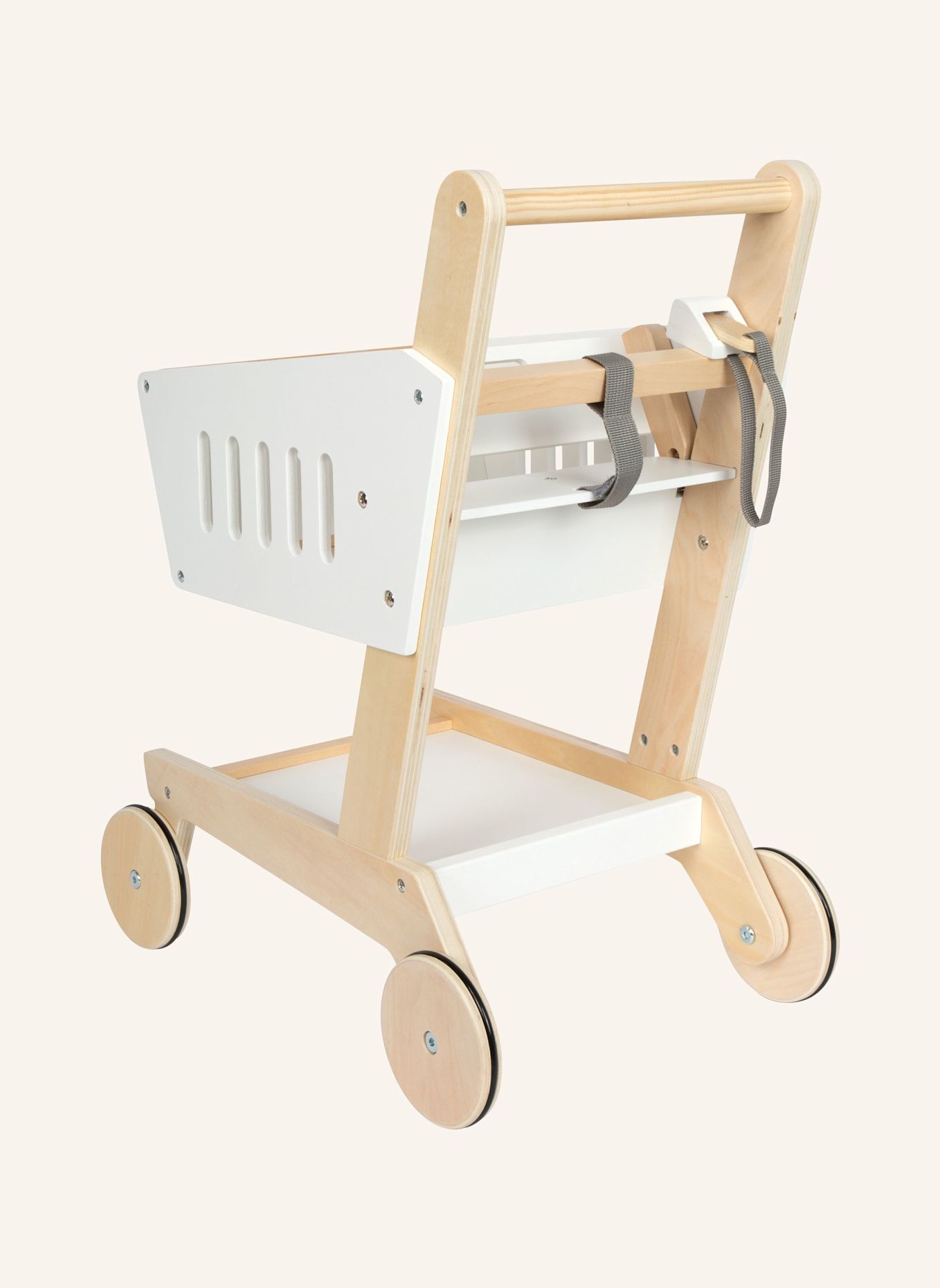 small foot Einkaufswagen aus Holz „Fresh“: WEISS
