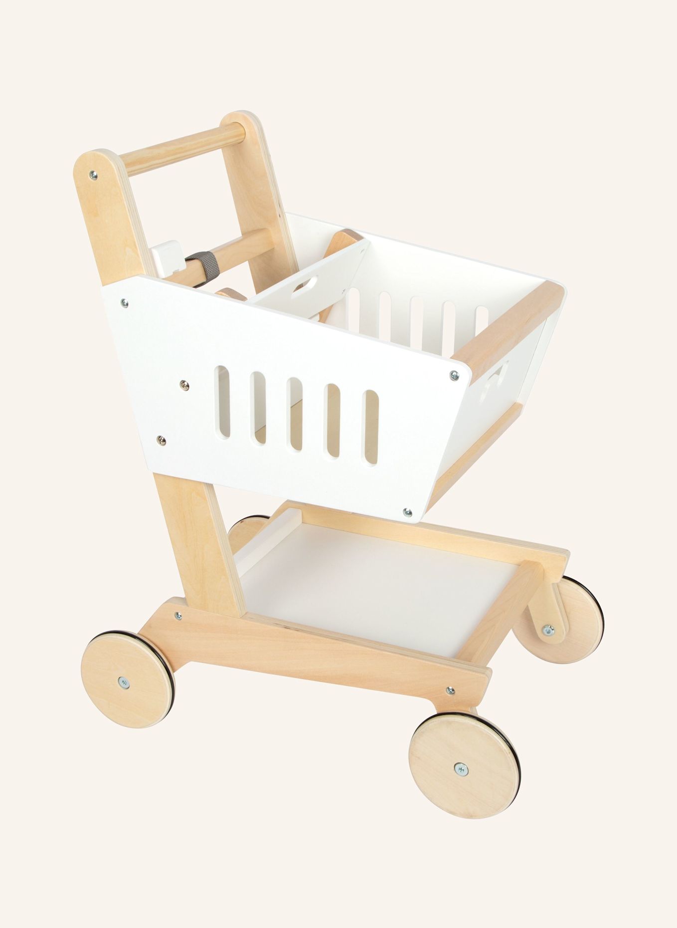 small foot Einkaufswagen aus Holz „Fresh“: WEISS