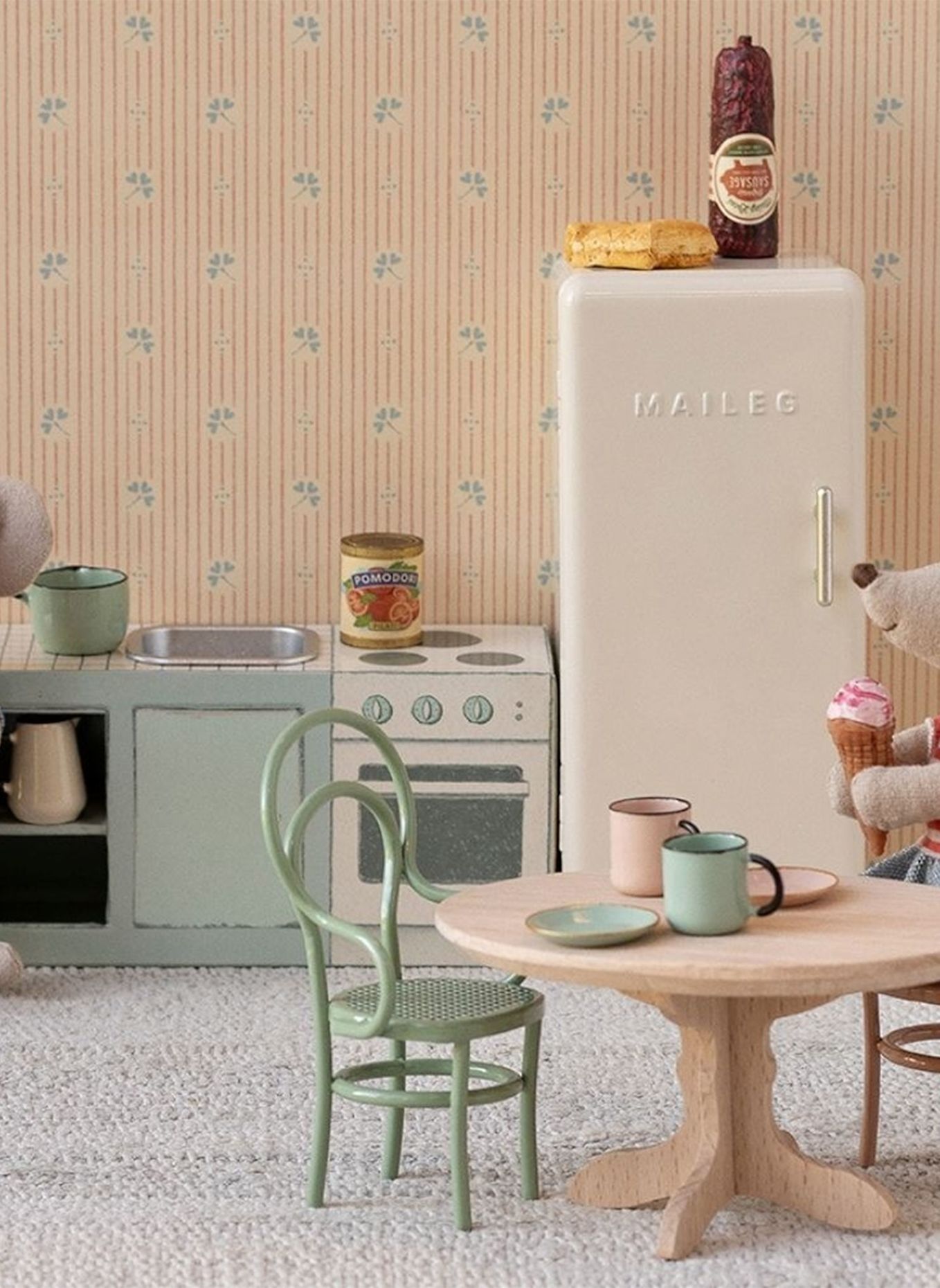 Maileg Kühlschrank MAUS: BEIGE