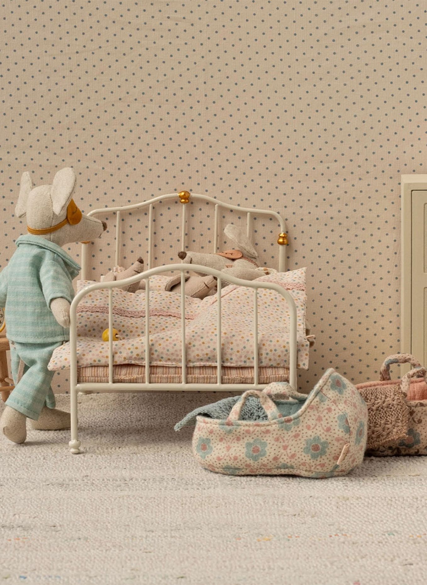 Maileg Vintage Bett MAUS: BEIGE