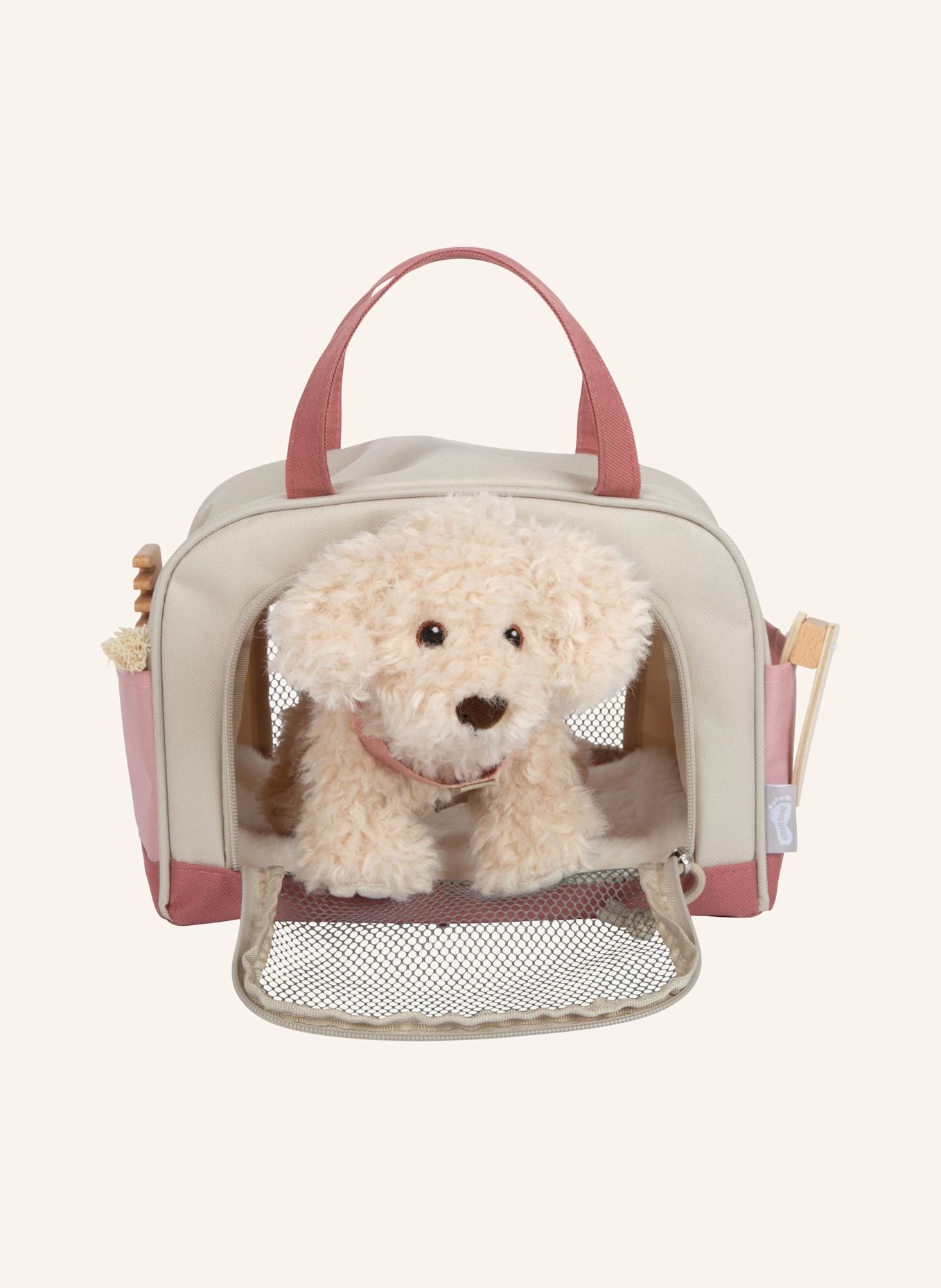 small foot Hund mit Tasche und Pflege-Set: ROSA