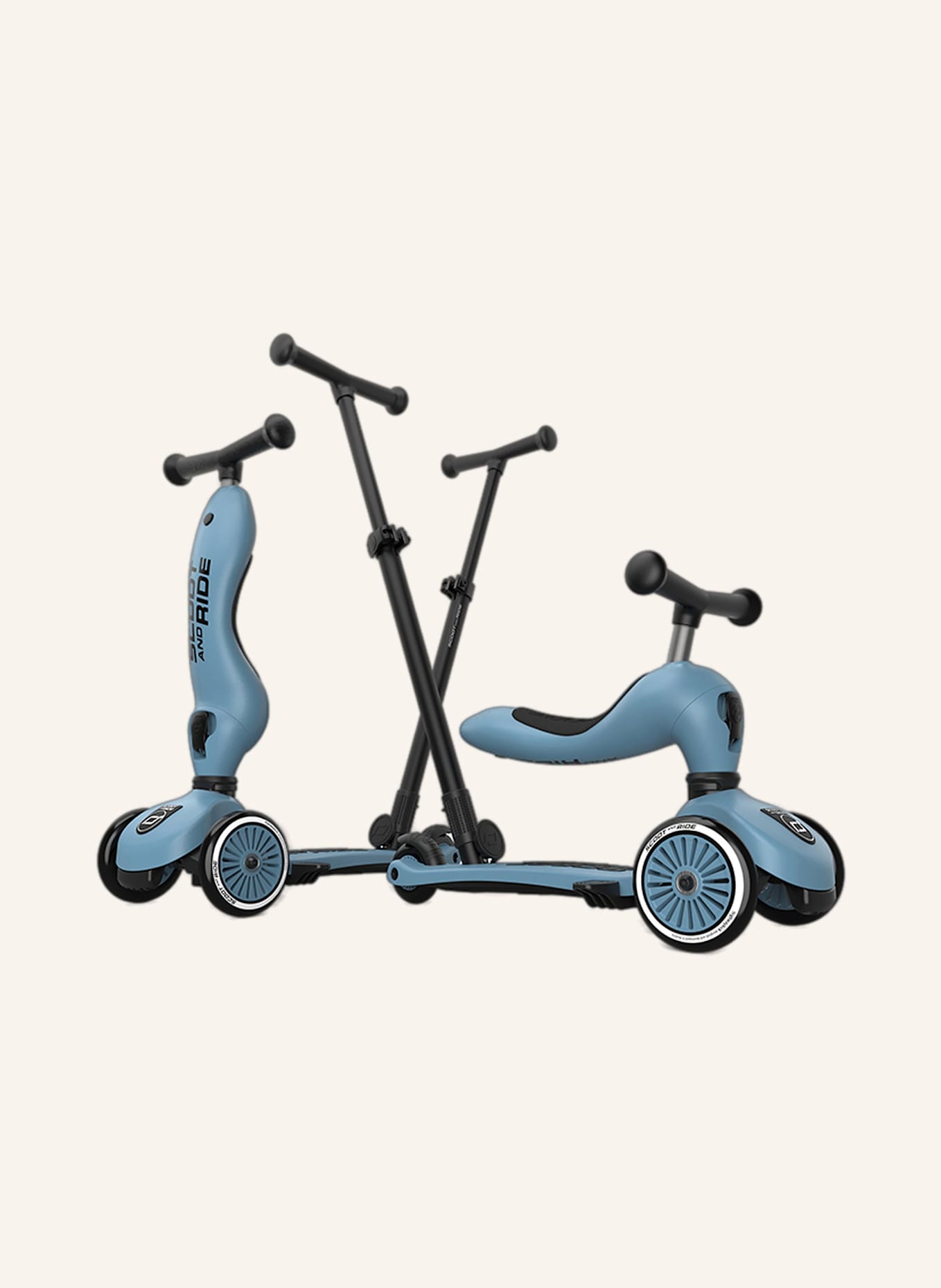 Scoot and Ride Scooter HIGHWAYKICK 1 Push & Go: GRAU