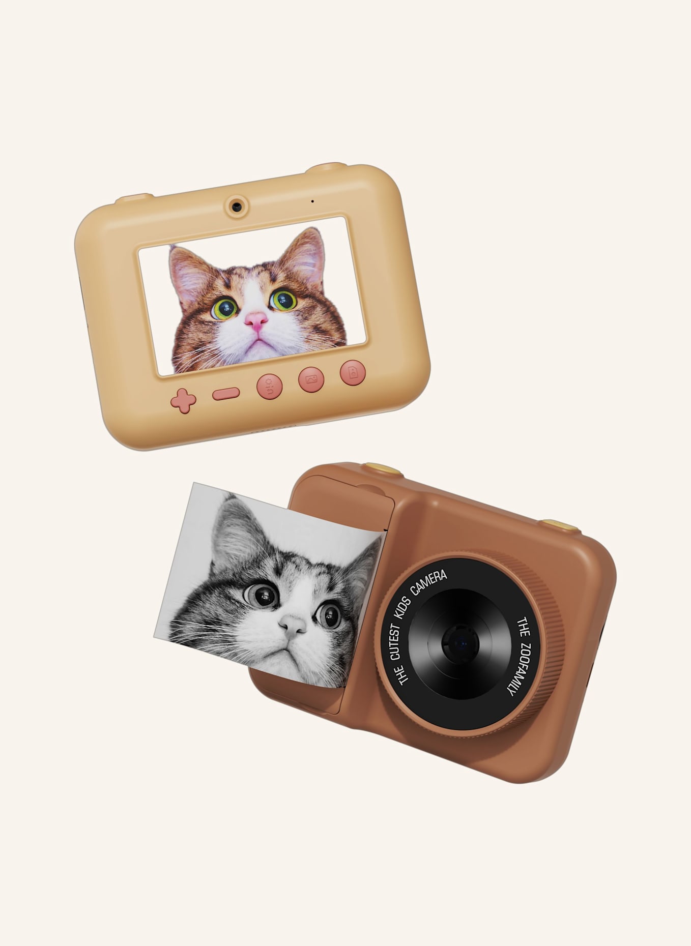 The Zoofamily Sofortbildkamera ZOO PRINT: BRAUN