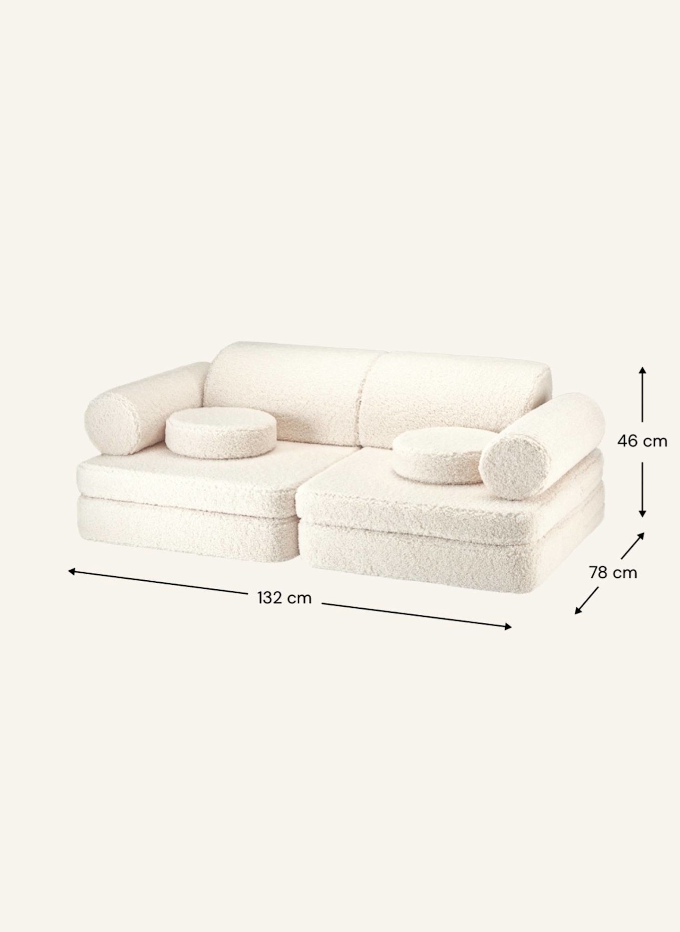 wigiwama Spielsofa SETTEE: WEISS