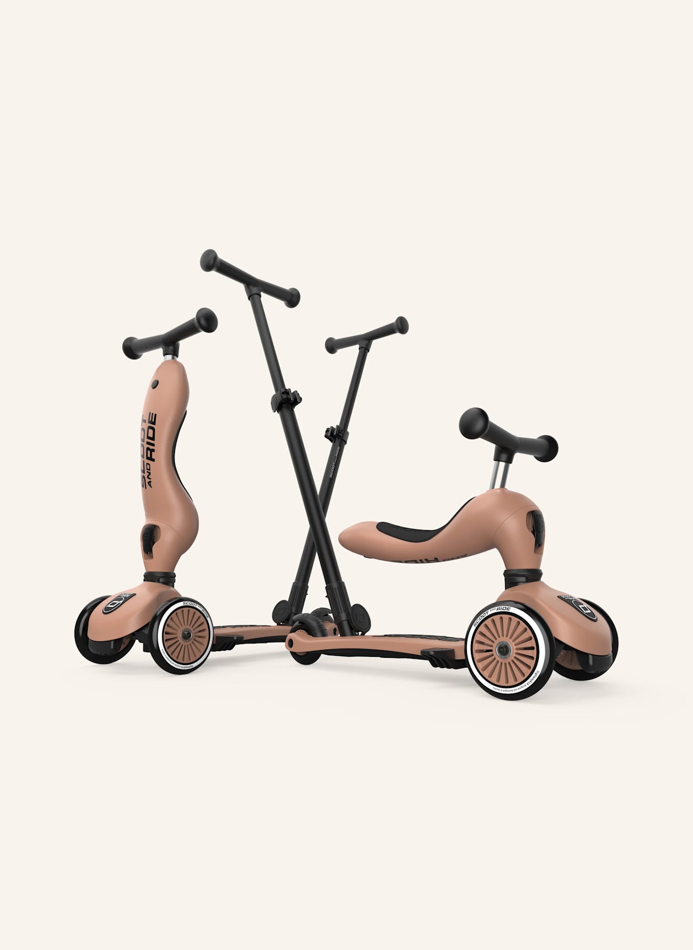 Scoot and Ride Scooter HIGHWAYKICK 1 Push & Go: TAUPE