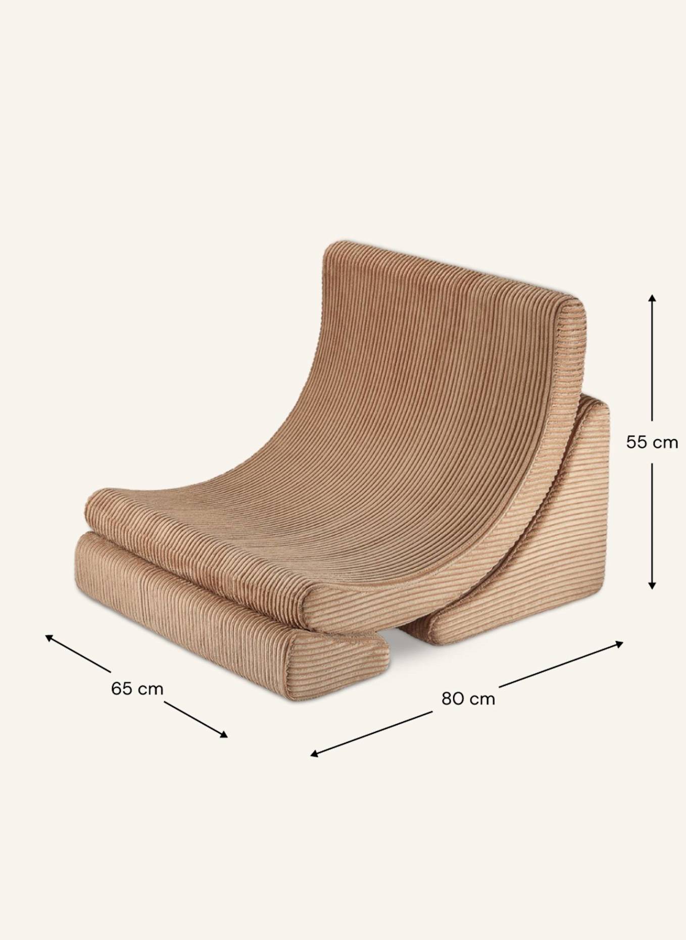 wigiwama Stuhl MOON: BRAUN