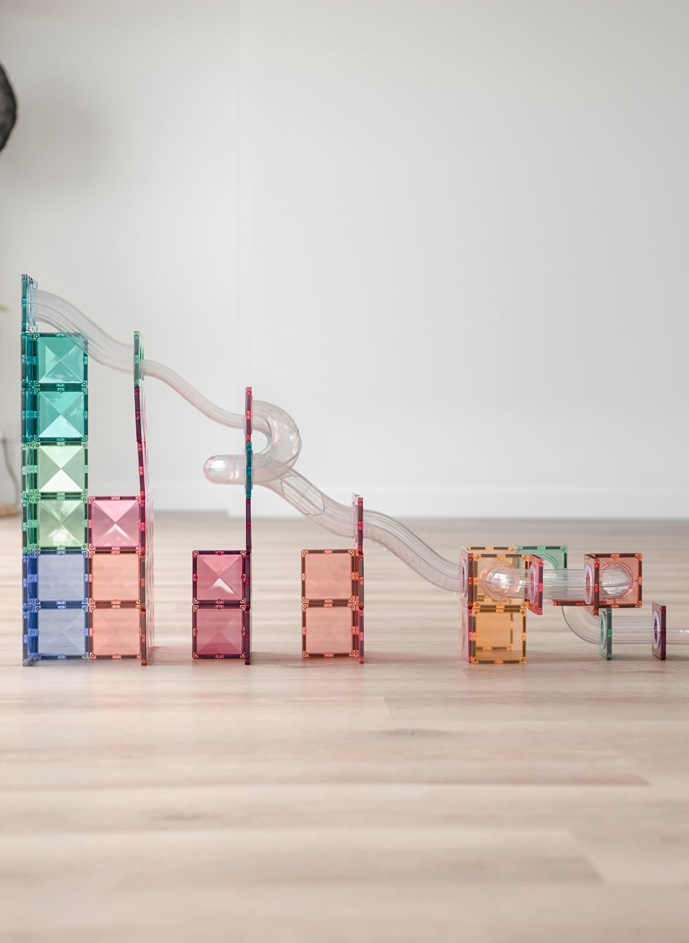 Connetix Kugelbahnen-Erweiterungs-Set PASTELL: ROSA