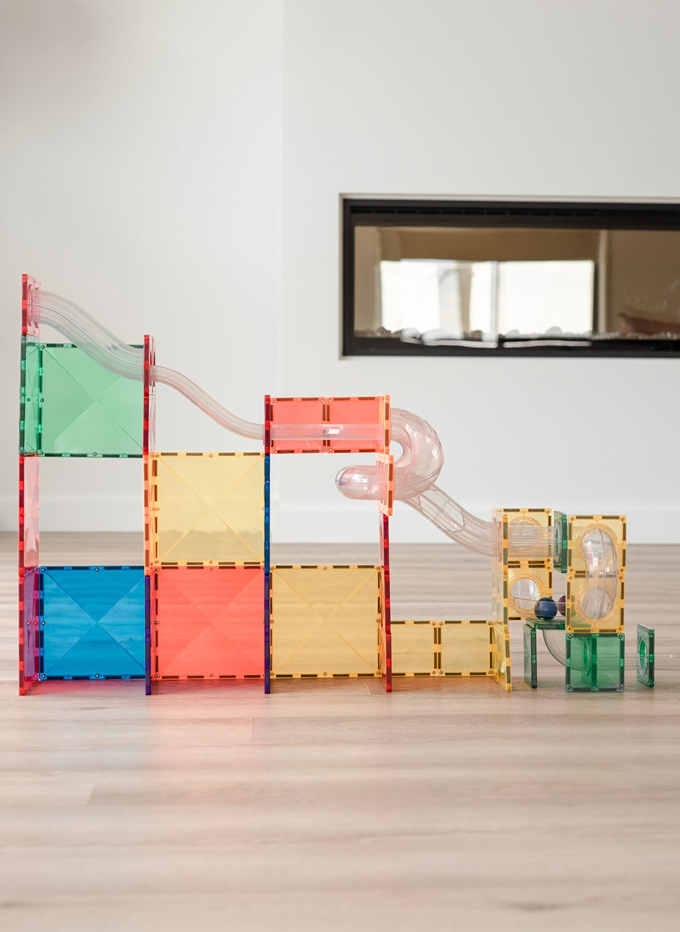 Connetix Kugelbahnen-Erweiterungs-Set REGENBOGEN: BLAU