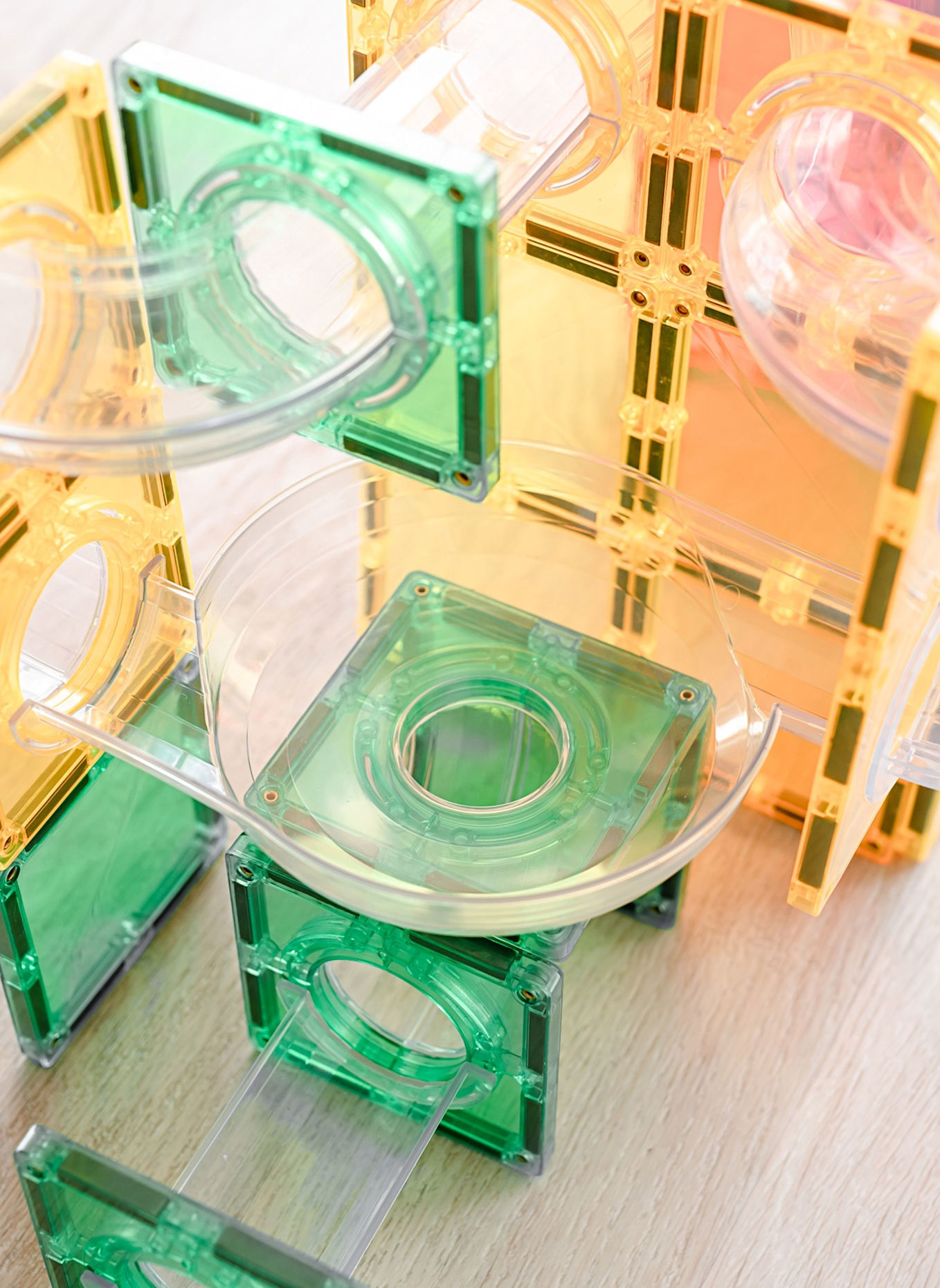 Connetix Kugelbahnen-Erweiterungs-Set REGENBOGEN: BLAU