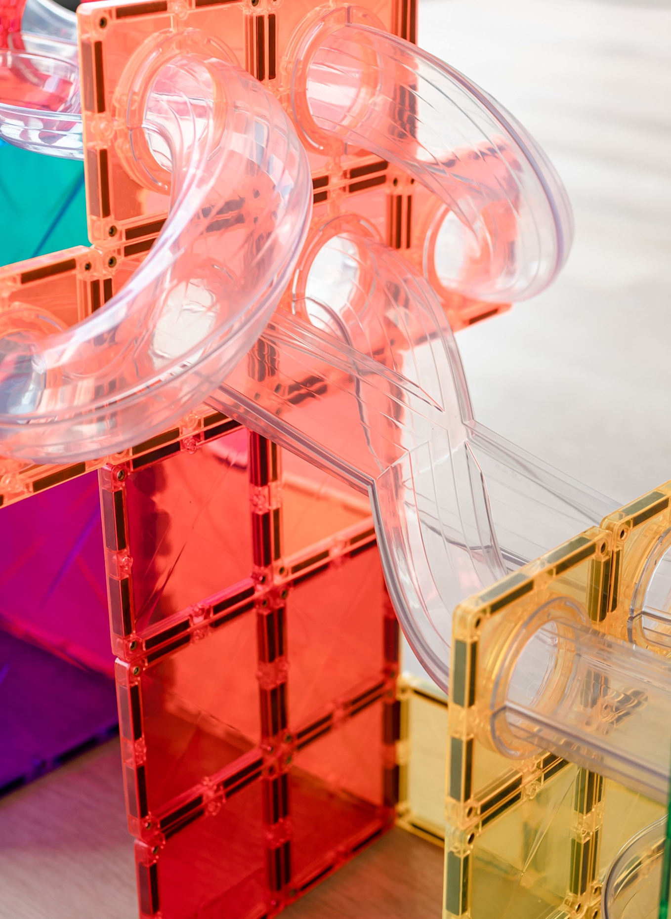 Connetix Kugelbahnen-Erweiterungs-Set REGENBOGEN: BLAU