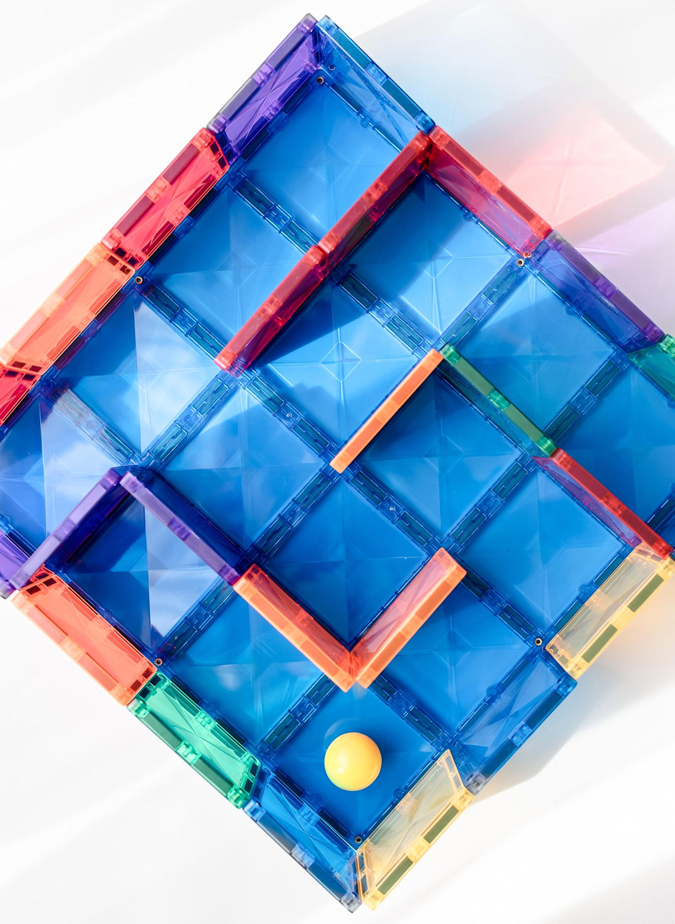 Connetix Grundplatten-Set REGENBOGEN: BLAU