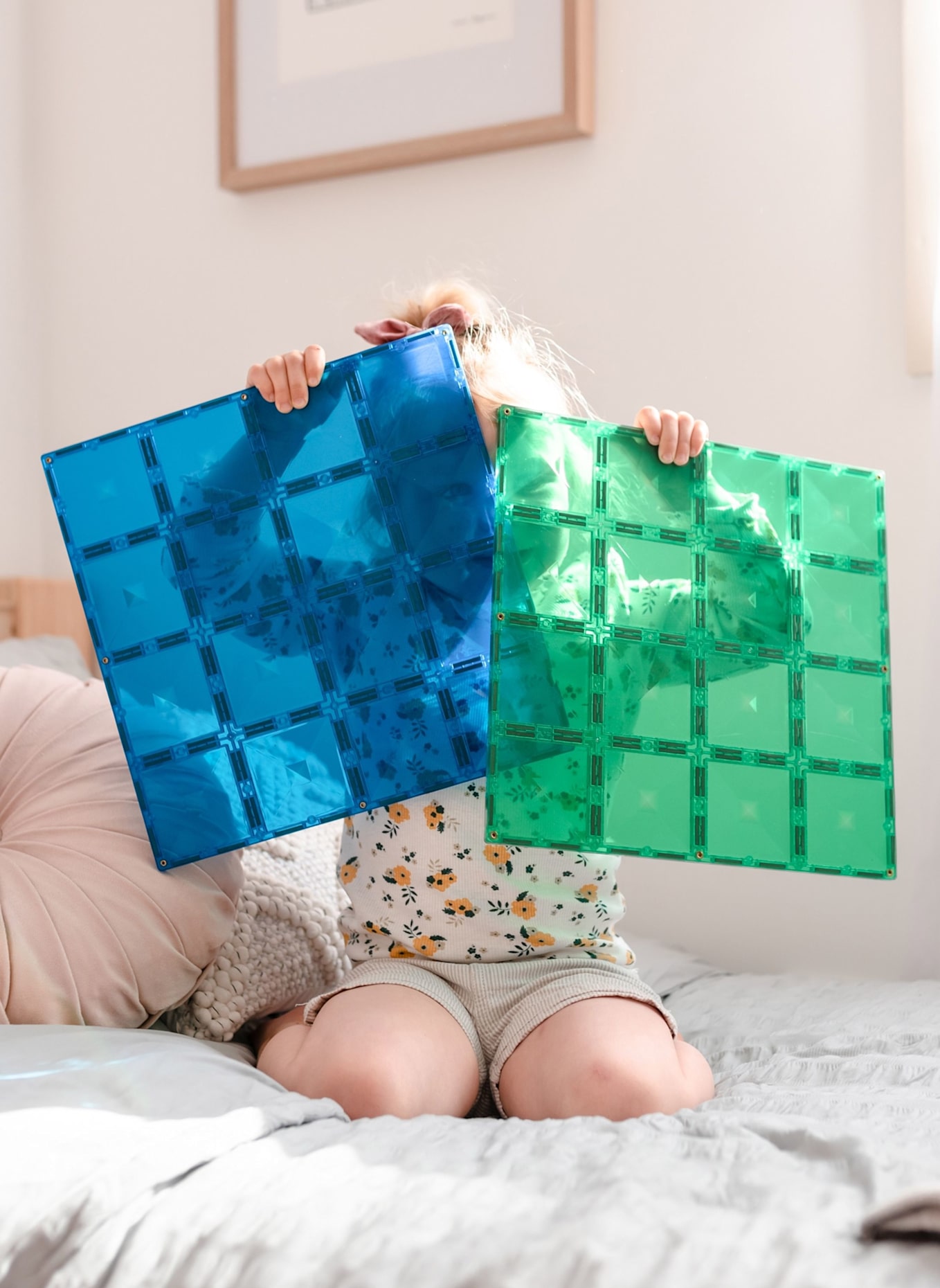 Connetix Grundplatten-Set REGENBOGEN: BLAU