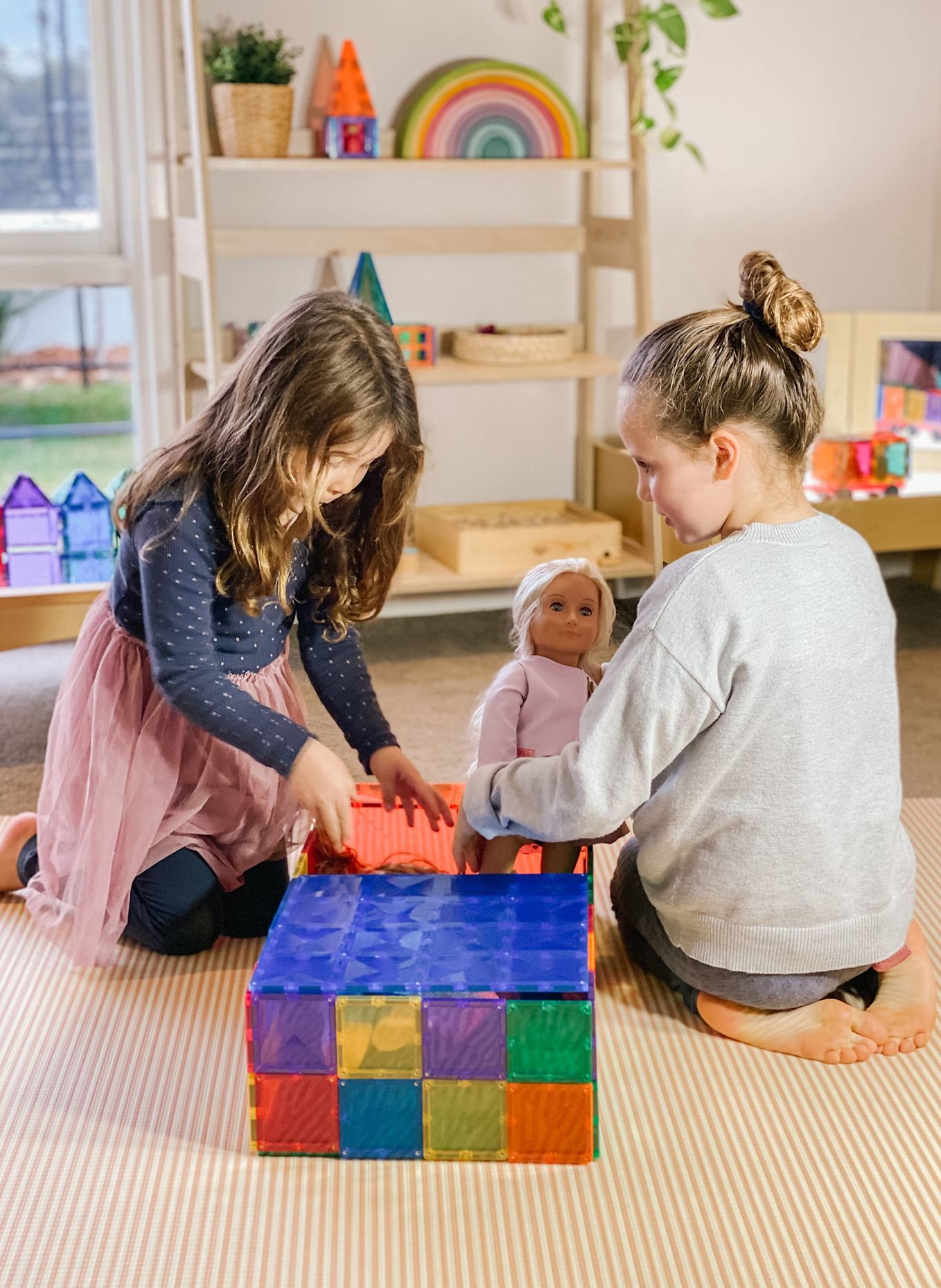 Connetix Grundplatten-Set REGENBOGEN: BLAU