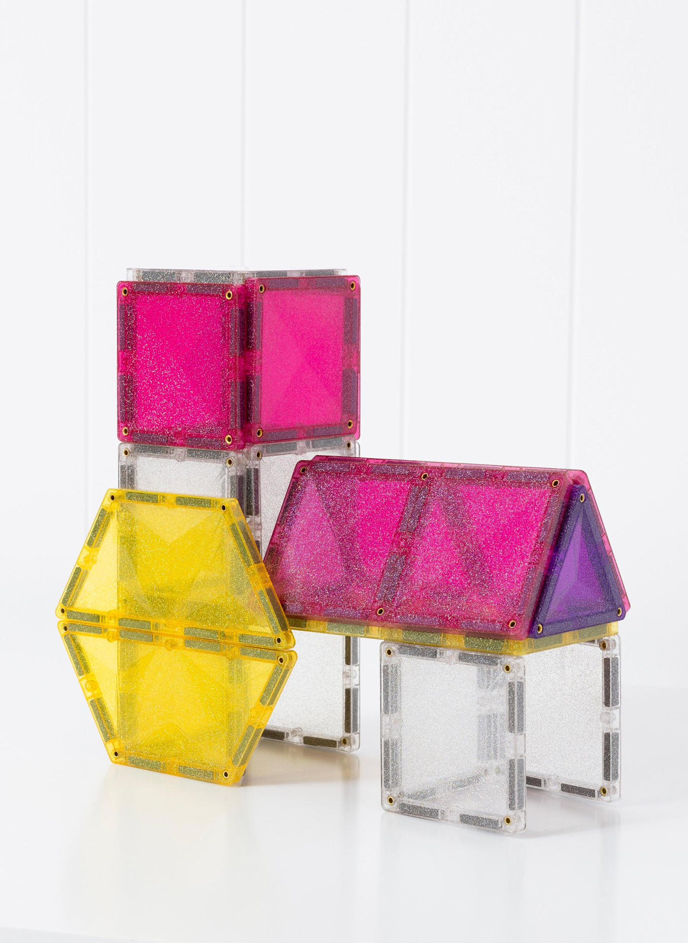 Connetix Glitter Einhorn-Set: PINK