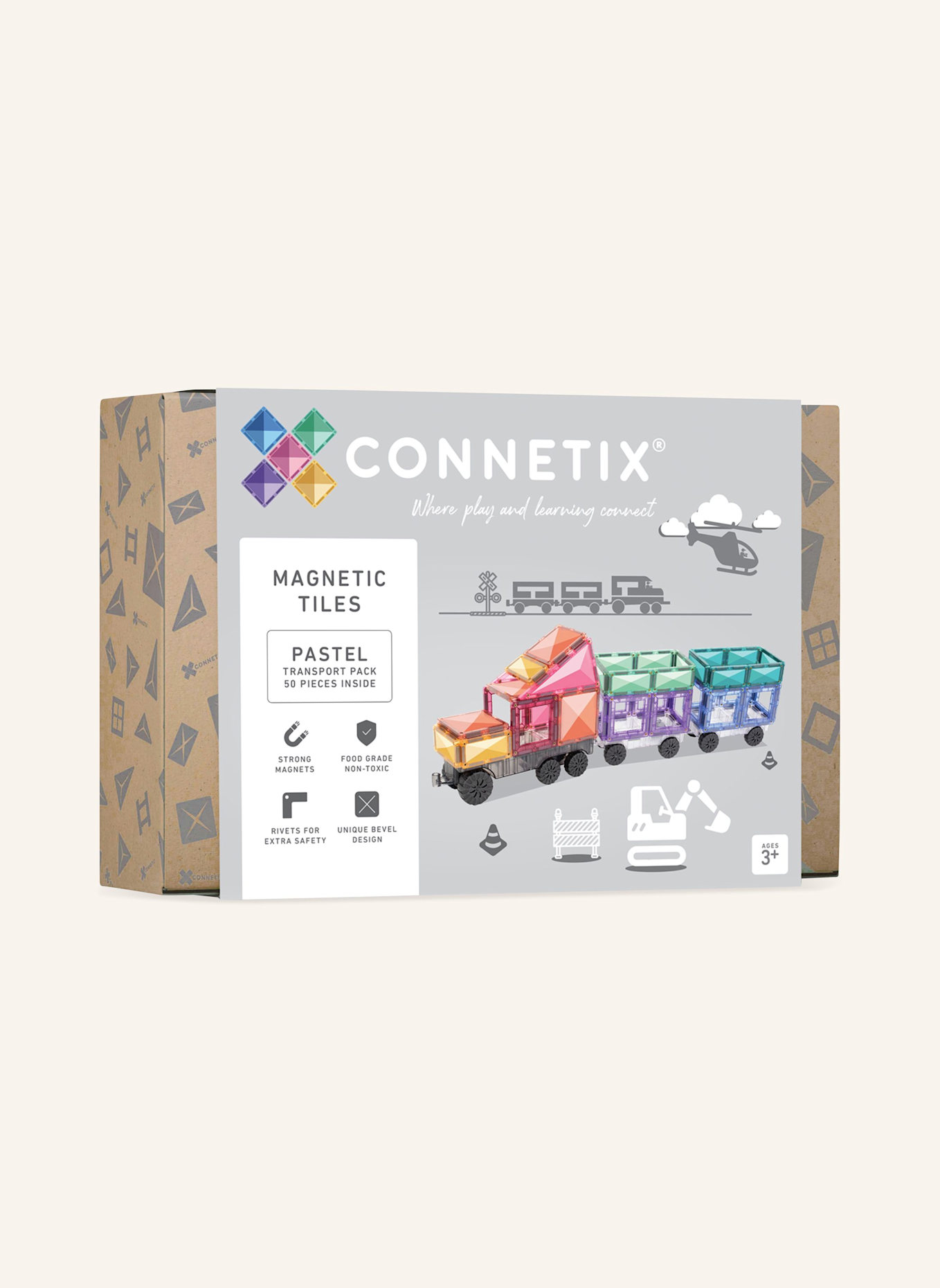 Connetix Starter-Set PASTELL: ROSA